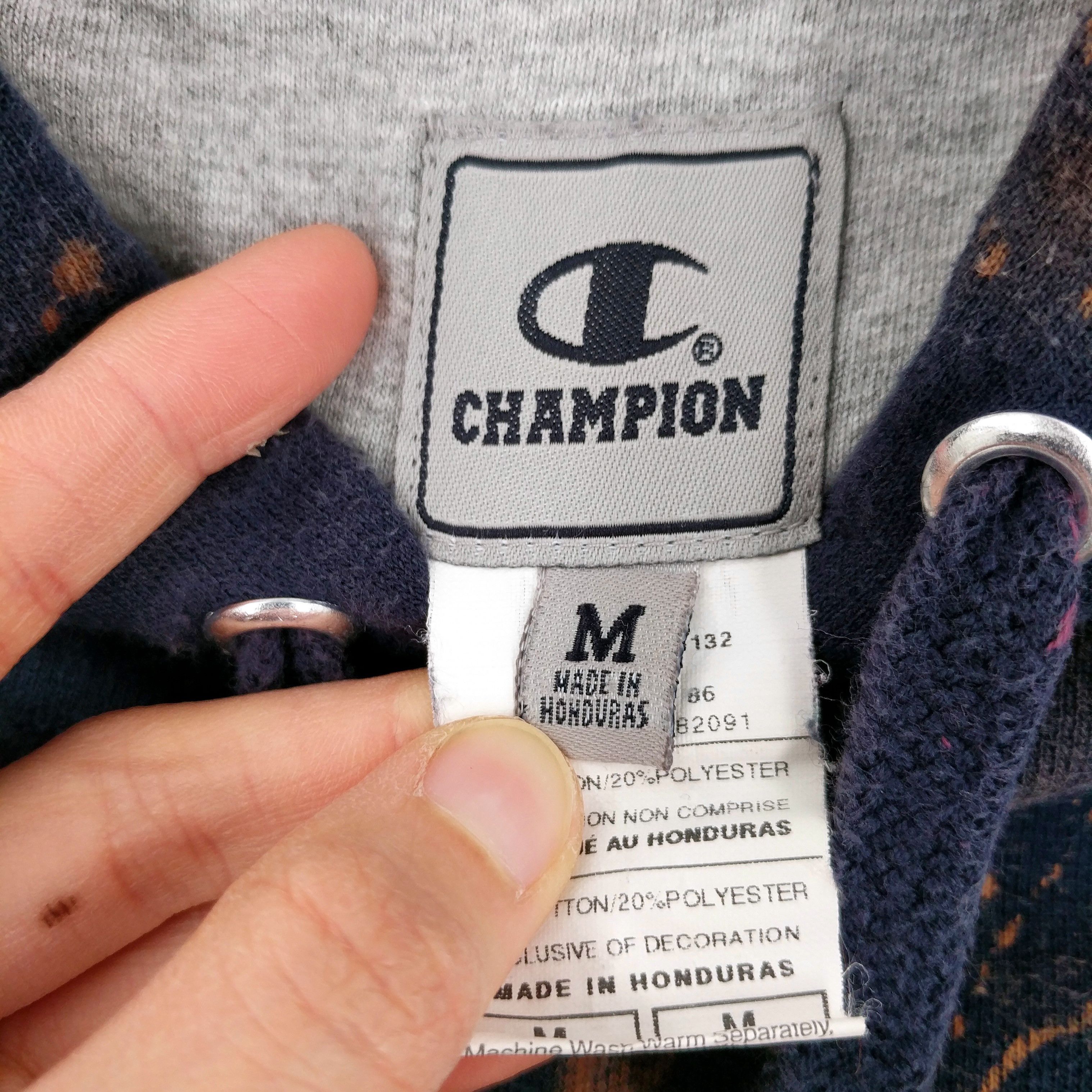 Champion × Vintage Vintage Champion Custom Nature Print Hand Bleached Hoodie Size US M / EU 48-50 / 2 - 6 Thumbnail