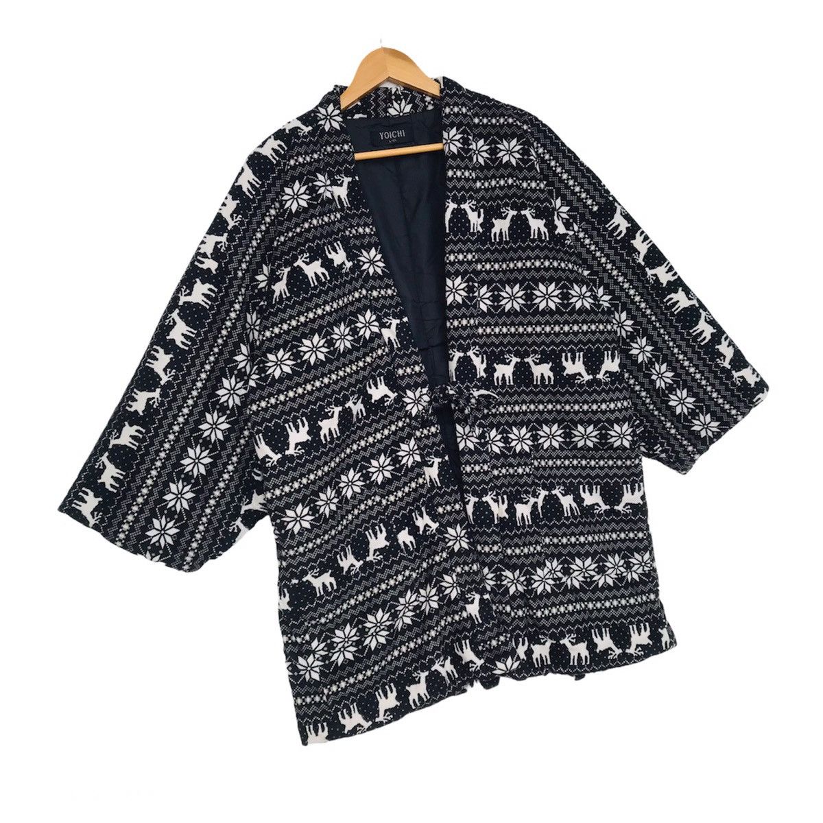 Japanese Brand Yoichi Japanese exclusive kimono Full print deer navajo art Size US L / EU 52-54 / 3 - 2 Thumbnail