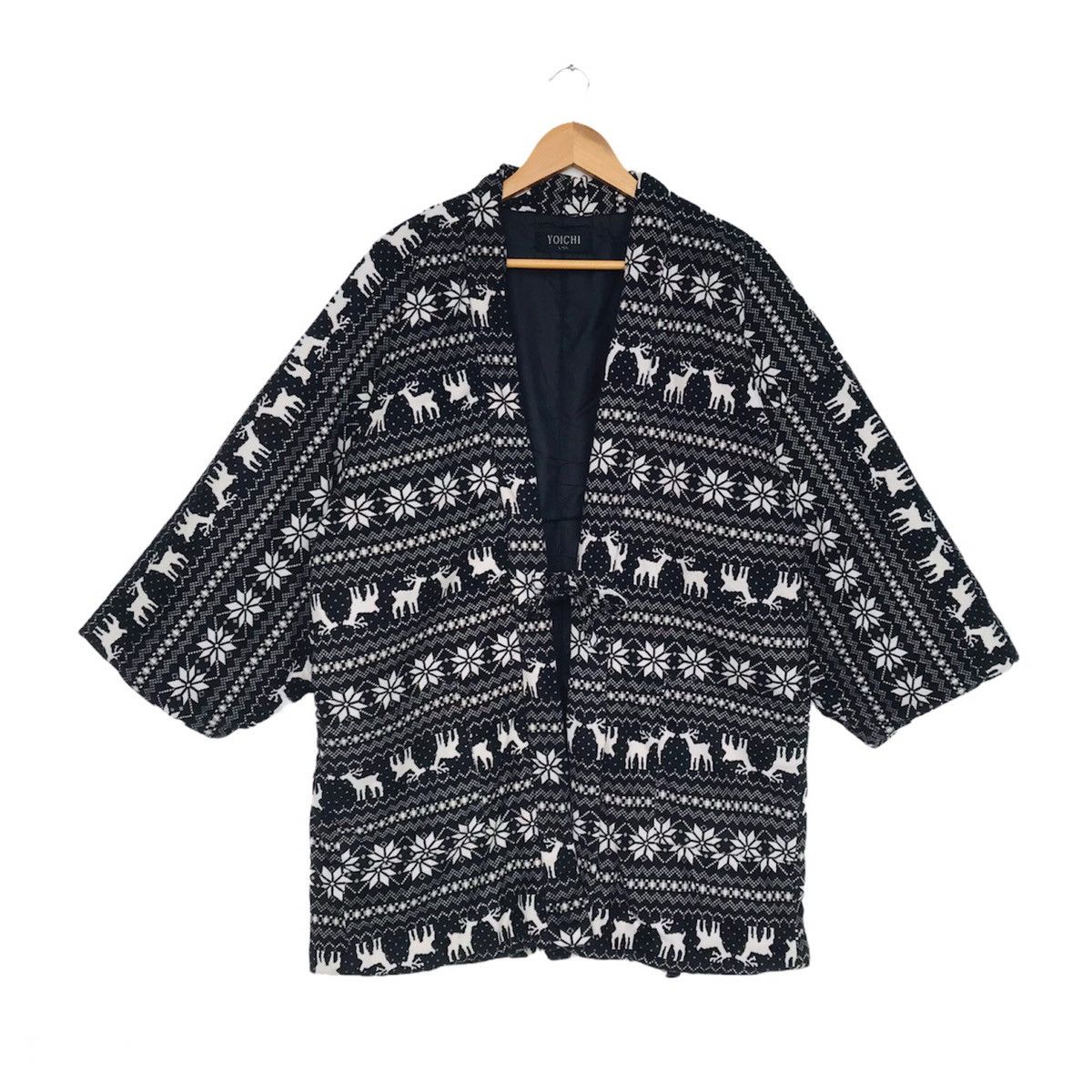 Japanese Brand Yoichi Japanese exclusive kimono Full print deer navajo art Size US L / EU 52-54 / 3 - 1 Thumbnail