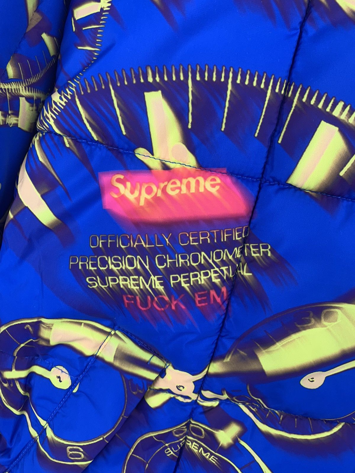 Supreme 2020 Supreme Watches Reversible Puffy Jacket Blue Medium Size US M / EU 48-50 / 2 - 3 Thumbnail