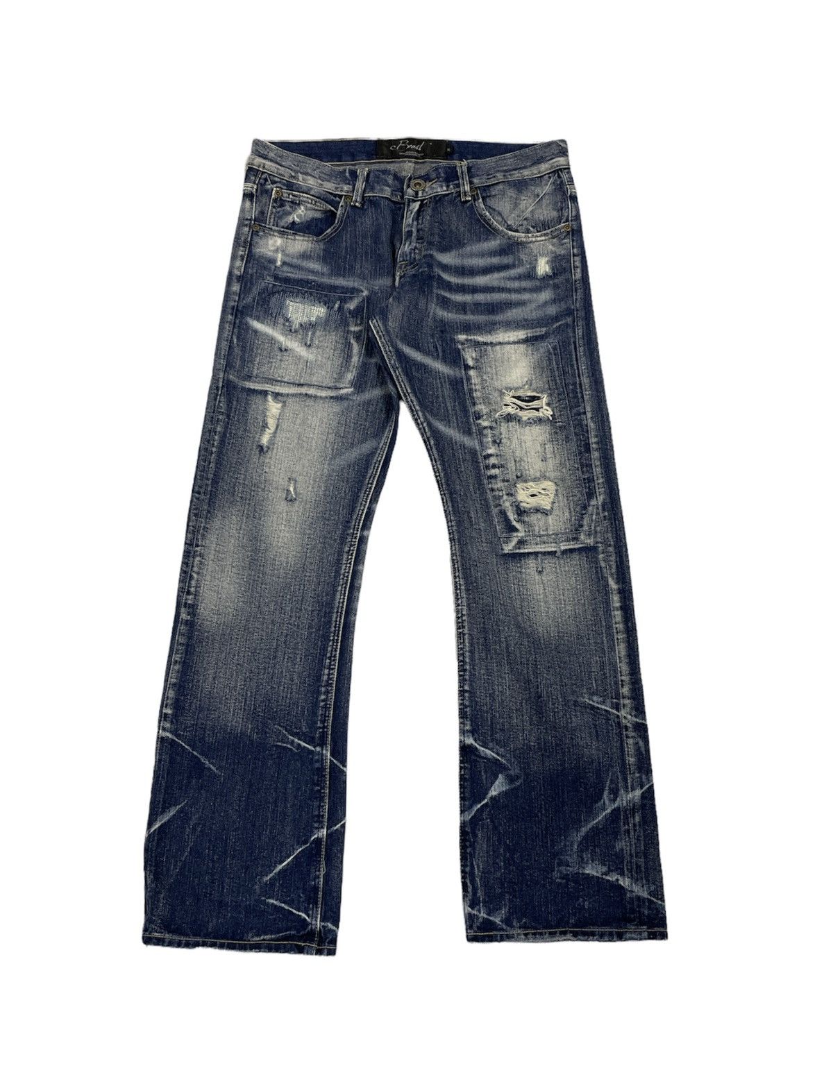 Beauty Beast Vintage Beast Japan Distressed Jeans Kapital Style Size US 34 / EU 50 - 1 Thumbnail