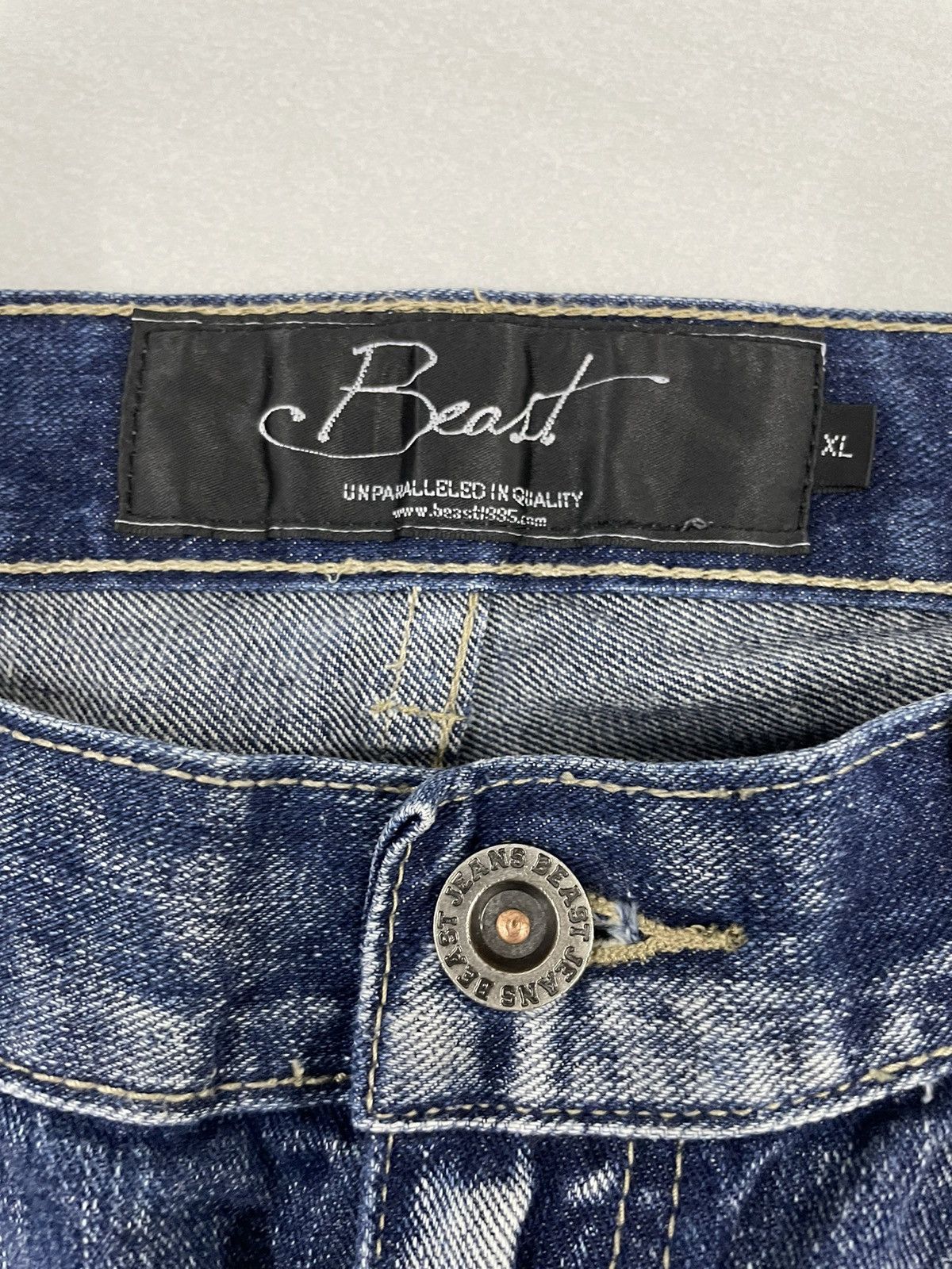 Beauty Beast Vintage Beast Japan Distressed Jeans Kapital Style Size US 34 / EU 50 - 7 Thumbnail