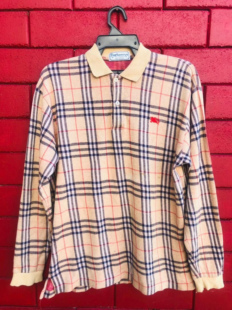 Burberry × Vintage Vintage BurberrysDesigner Fashion Style Long Sleeve Size US L / EU 52-54 / 3 - 1 Thumbnail