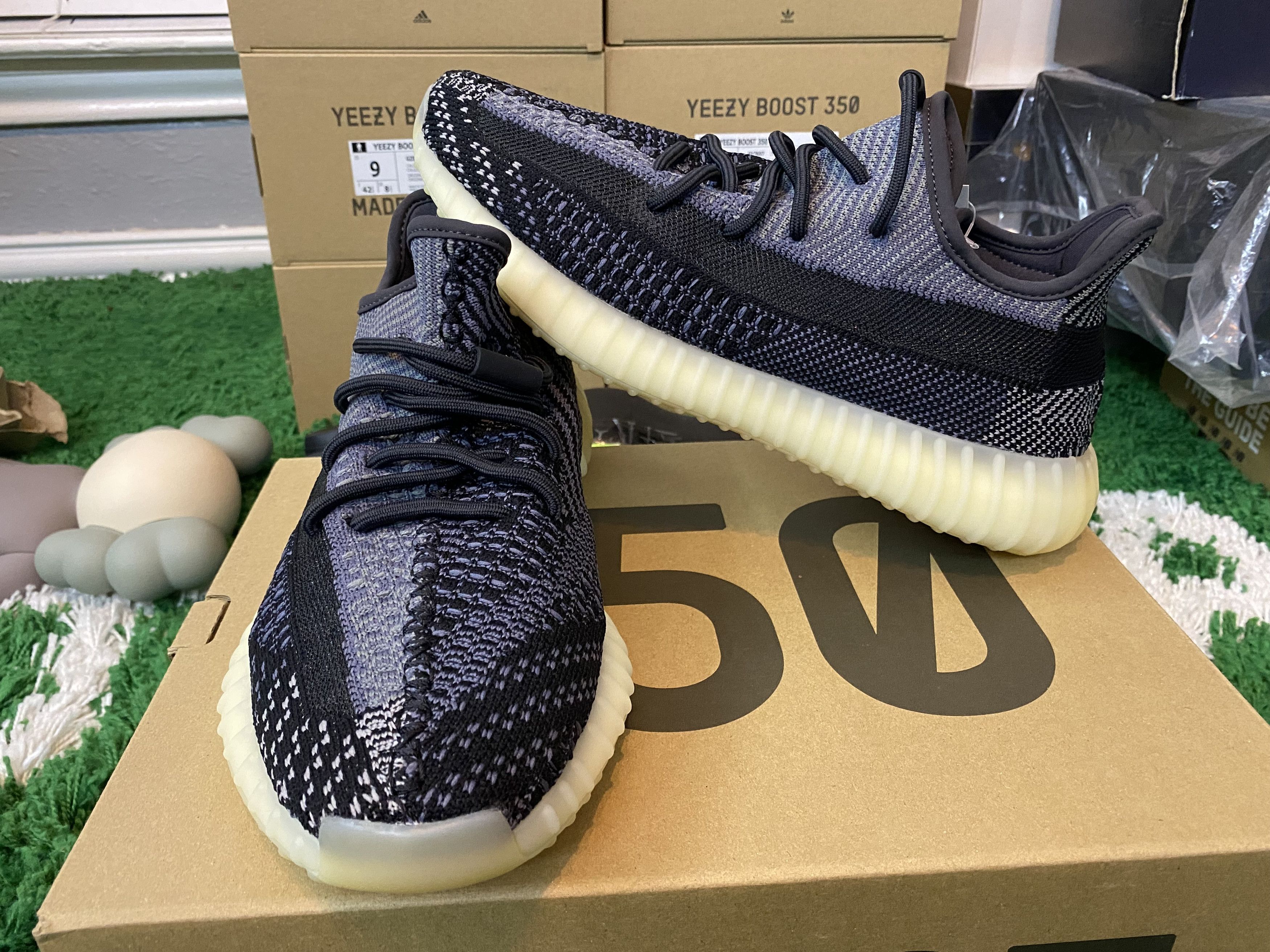 Adidas  Kanye West Yeezy Boost 350 V2 - Carbon - FZ5000 | Grailed