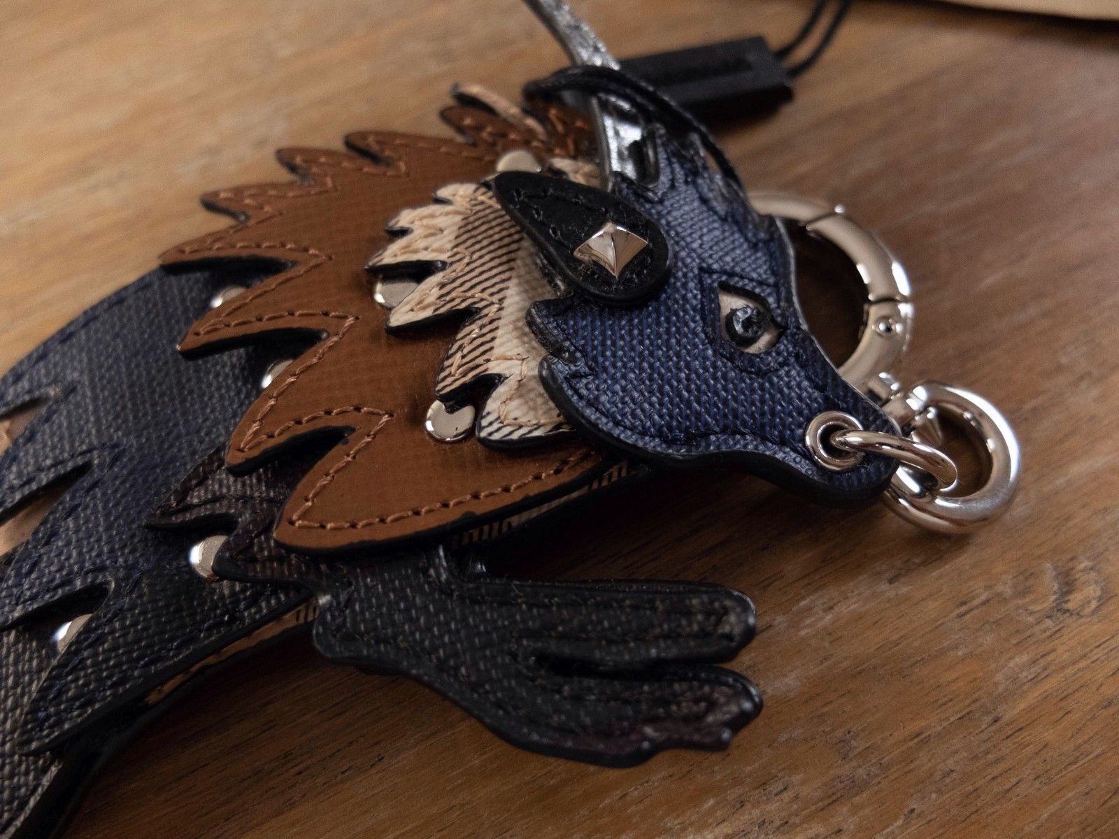 Burberry BURBERRY bull leather charm keyring key ring chain - NWT Size ONE SIZE - 2 Thumbnail