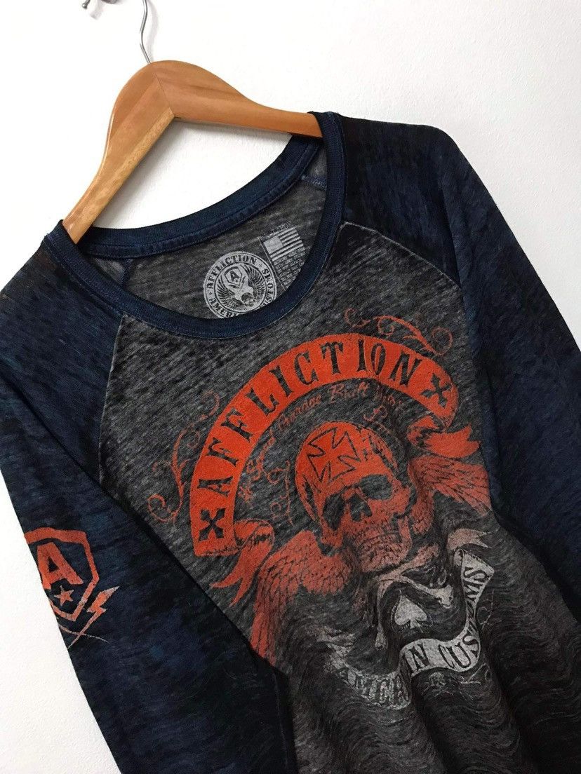 Affliction Affliction Skull Graphics Long Sleeve Size US XL / EU 56 / 4 - 3 Thumbnail