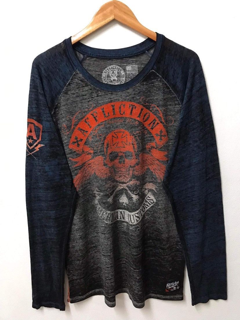 Affliction Affliction Skull Graphics Long Sleeve Size US XL / EU 56 / 4 - 1 Thumbnail