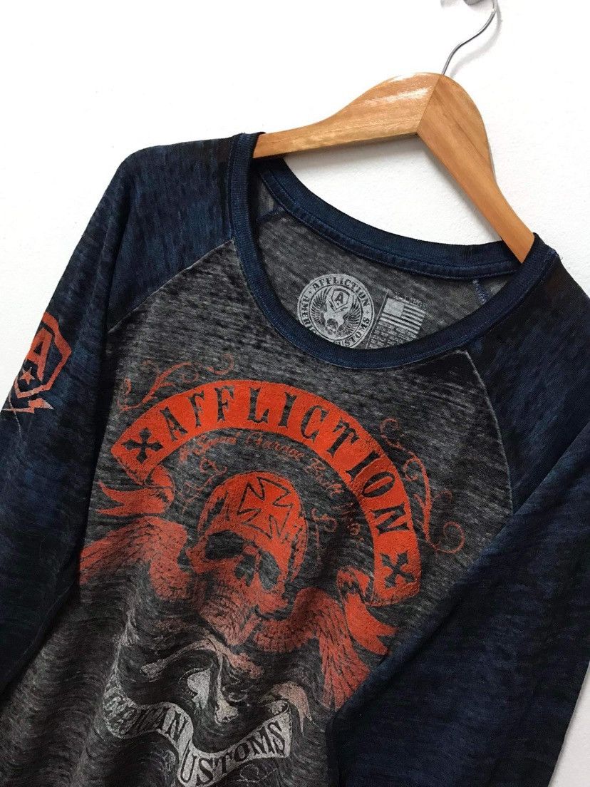Affliction Affliction Skull Graphics Long Sleeve Size US XL / EU 56 / 4 - 4 Thumbnail