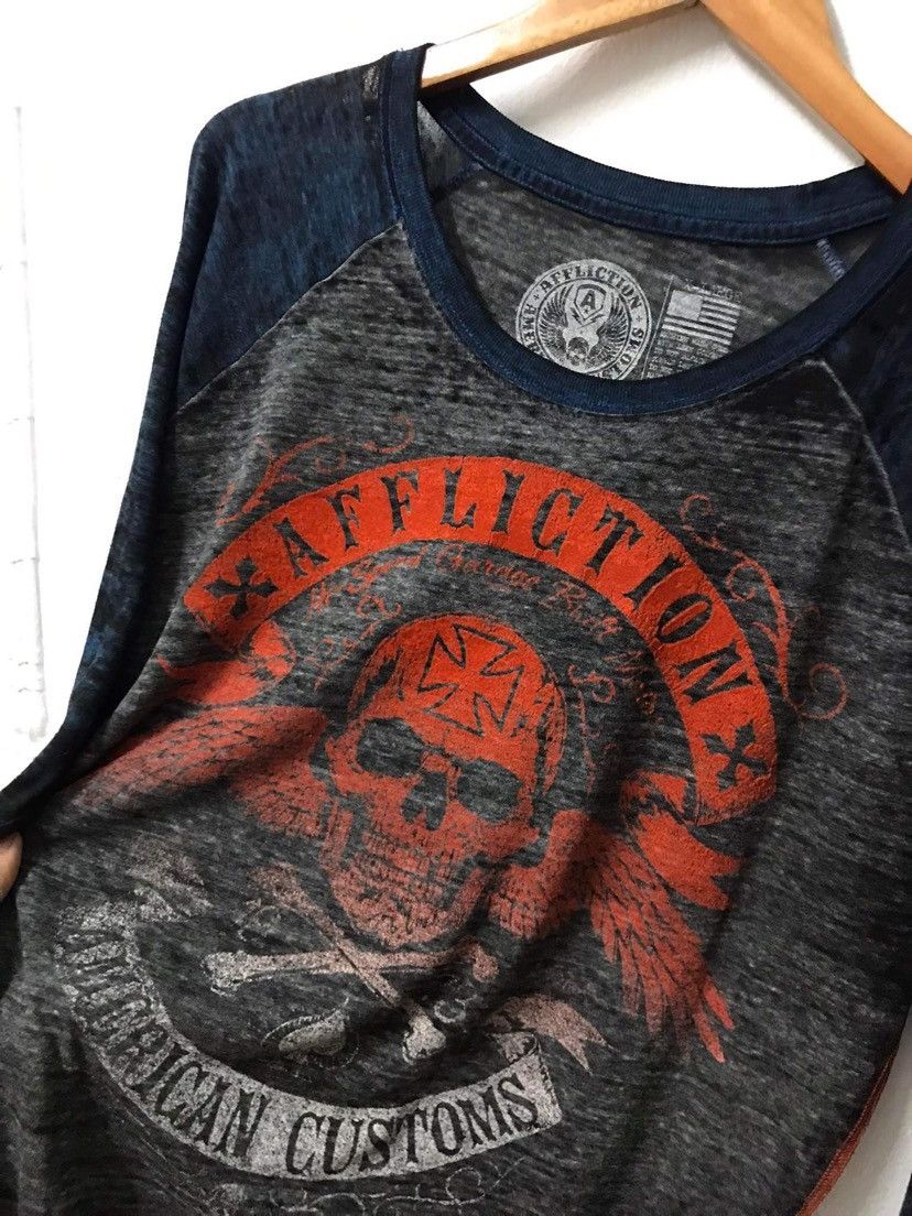 Affliction Affliction Skull Graphics Long Sleeve Size US XL / EU 56 / 4 - 7 Thumbnail