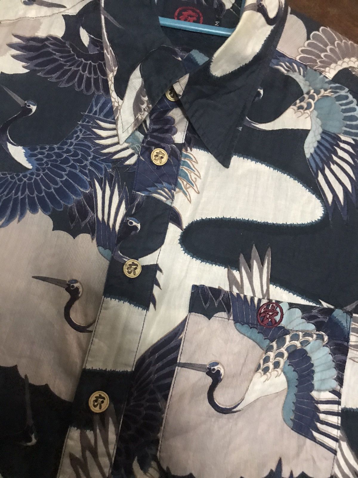 Japanese Brand Japanese art fullprint button up shirt Size US M / EU 48-50 / 2 - 5 Thumbnail