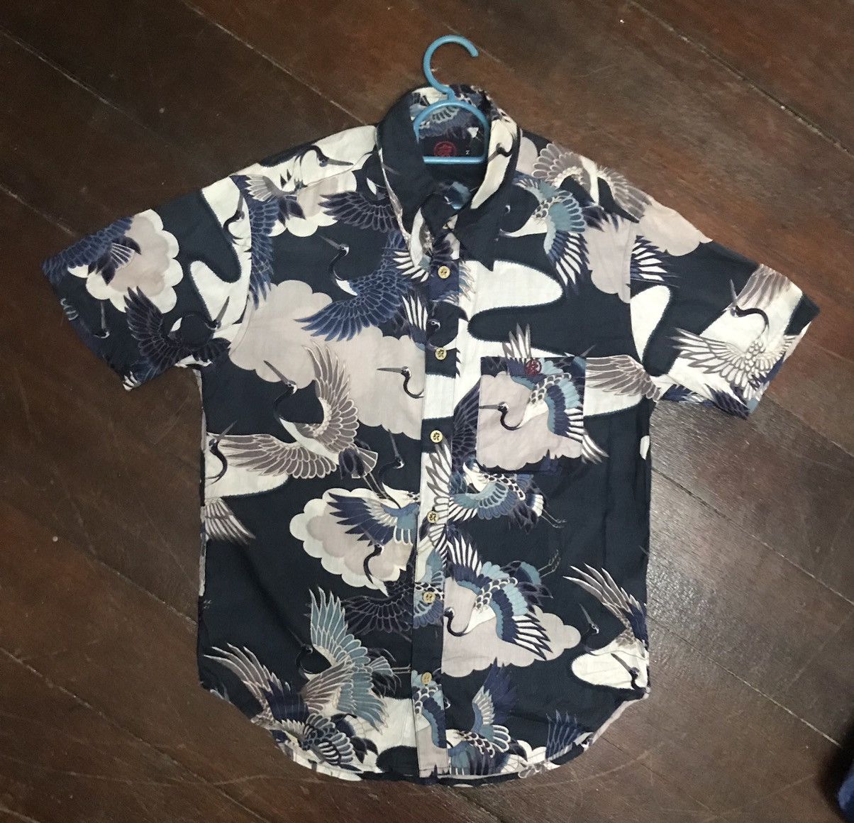 Japanese Brand Japanese art fullprint button up shirt Size US M / EU 48-50 / 2 - 1 Thumbnail