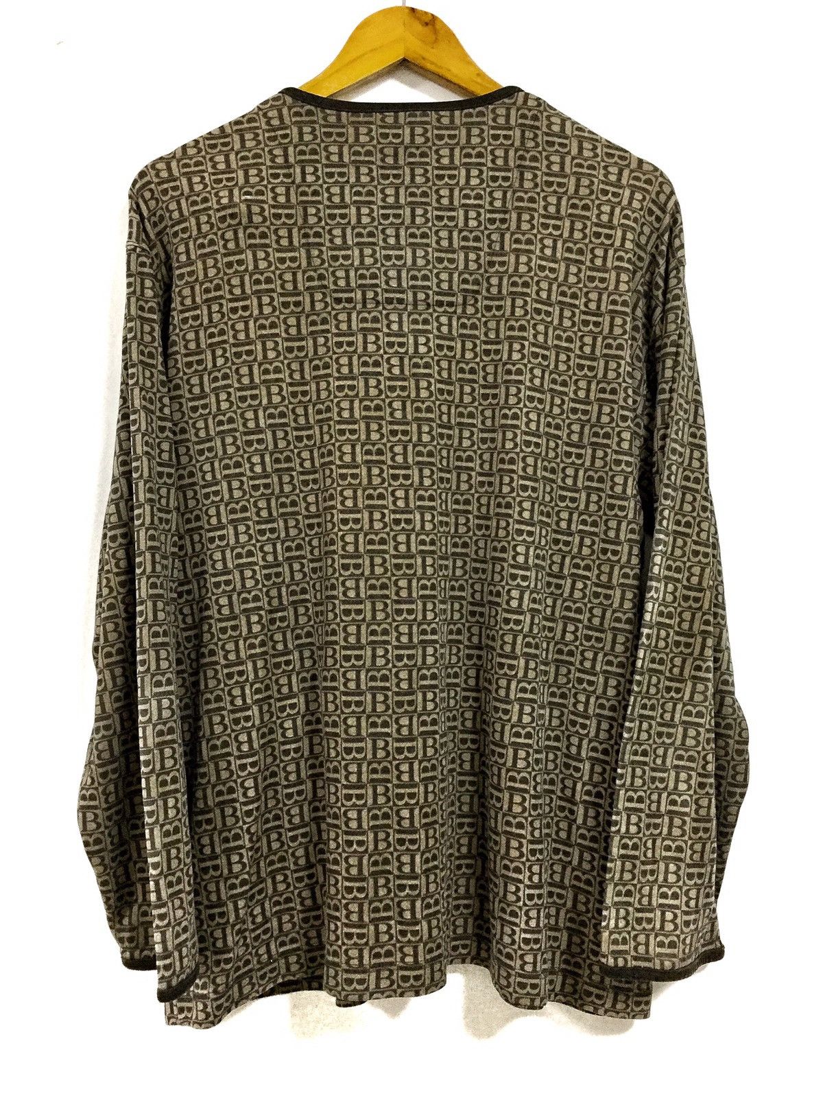 Burberry × Vintage 💥delete 💥 Burberry LOGO B Shirt Long Sleeve Full Print Size US L / EU 52-54 / 3 - 5 Thumbnail