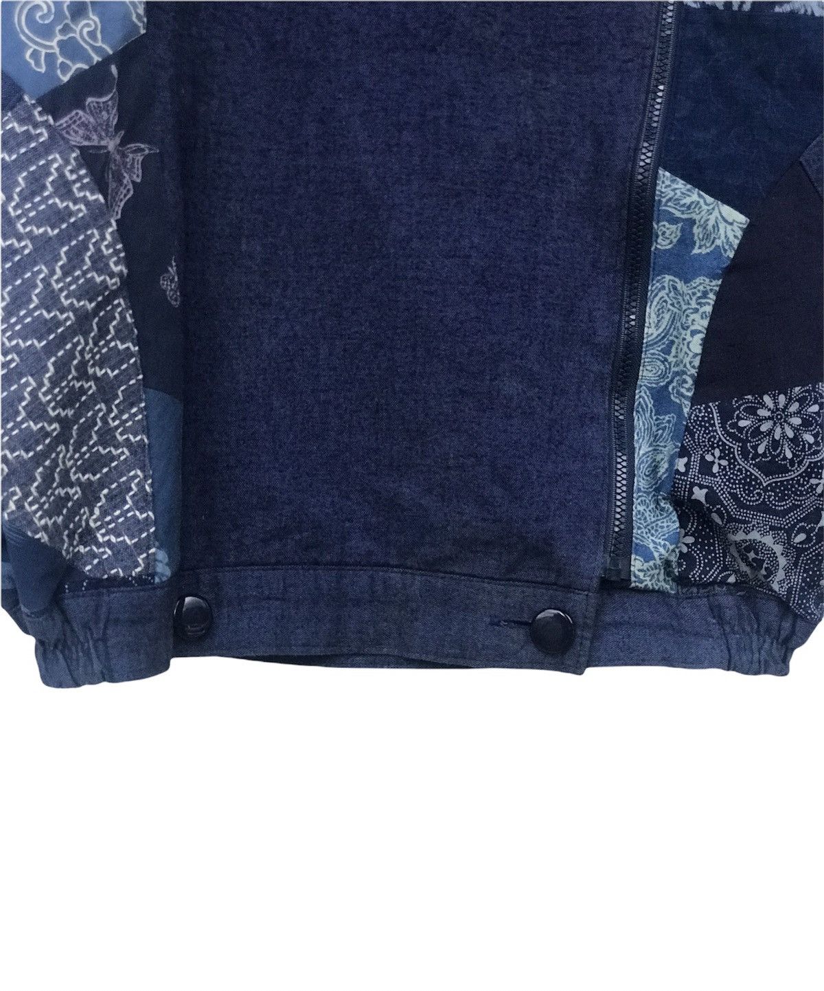 Japanese Brand Jacket Patchwork Side Zipper Size US M / EU 48-50 / 2 - 12 Thumbnail