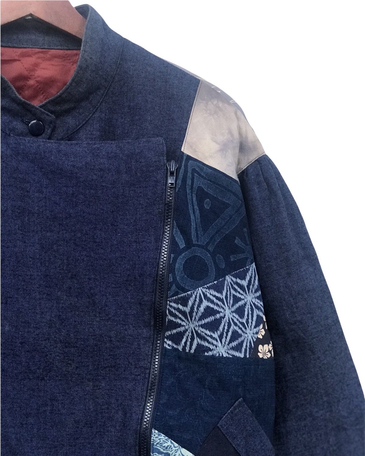 Japanese Brand Jacket Patchwork Side Zipper Size US M / EU 48-50 / 2 - 8 Thumbnail
