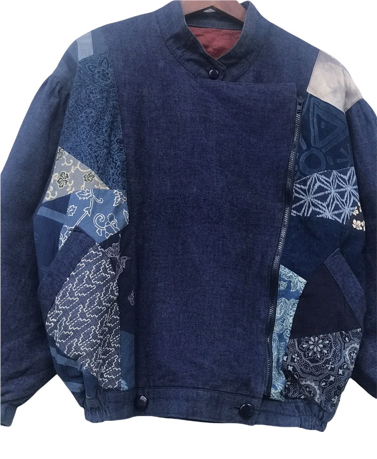 Japanese Brand Jacket Patchwork Side Zipper Size US M / EU 48-50 / 2 - 2 Thumbnail