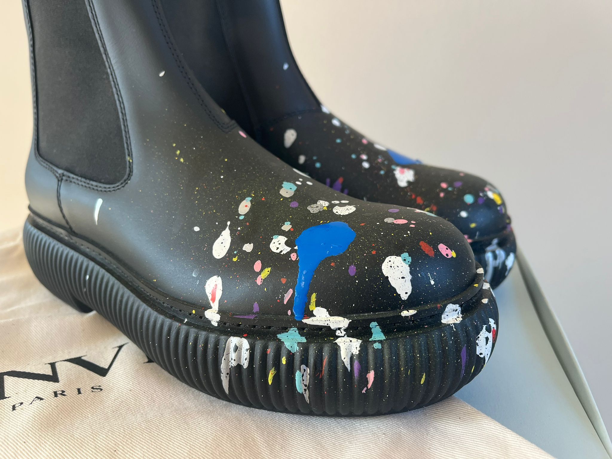 Gallery Dept. × Lanvin Style Arpege Ankle Boots in Black / Multicolor Size US 9 / EU 42 - 5 Thumbnail