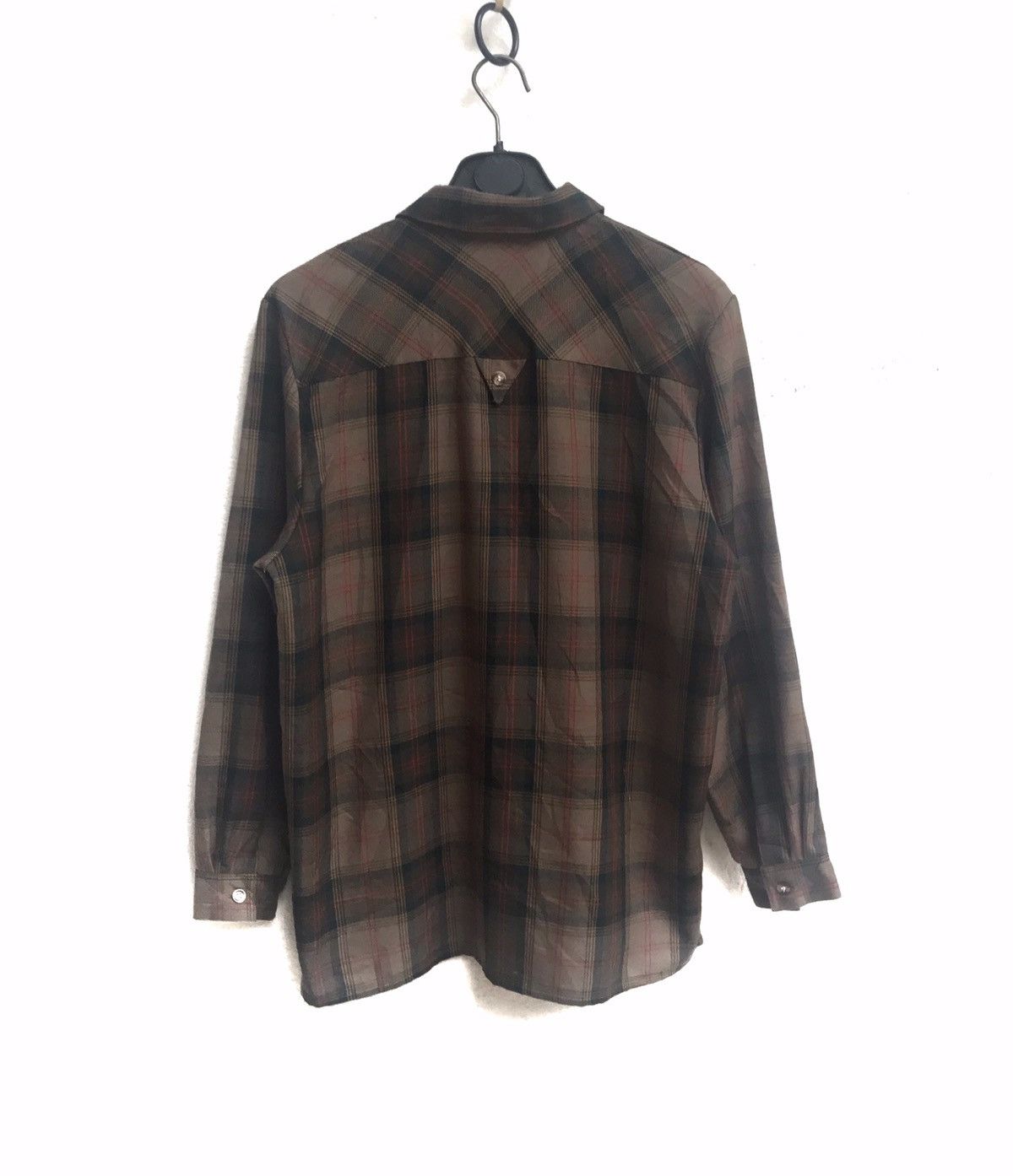 Japanese Brand 🔥Brilliant Fashion Long Sleeve Check Button Shirt Size M / US 6-8 / IT 42-44 - 2 Thumbnail