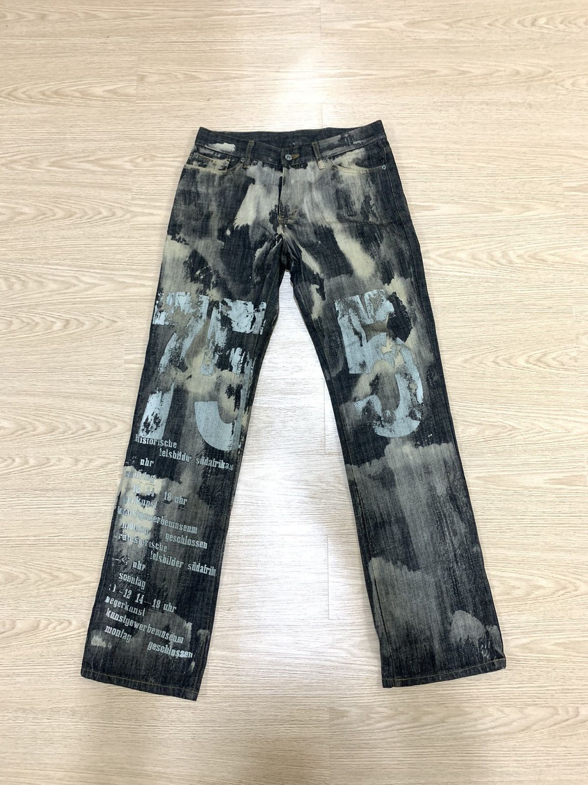 image of Hysteric Glamour x If Six Was Nine Vintage Blue Way Denim Design Japan in Black (Size 31)