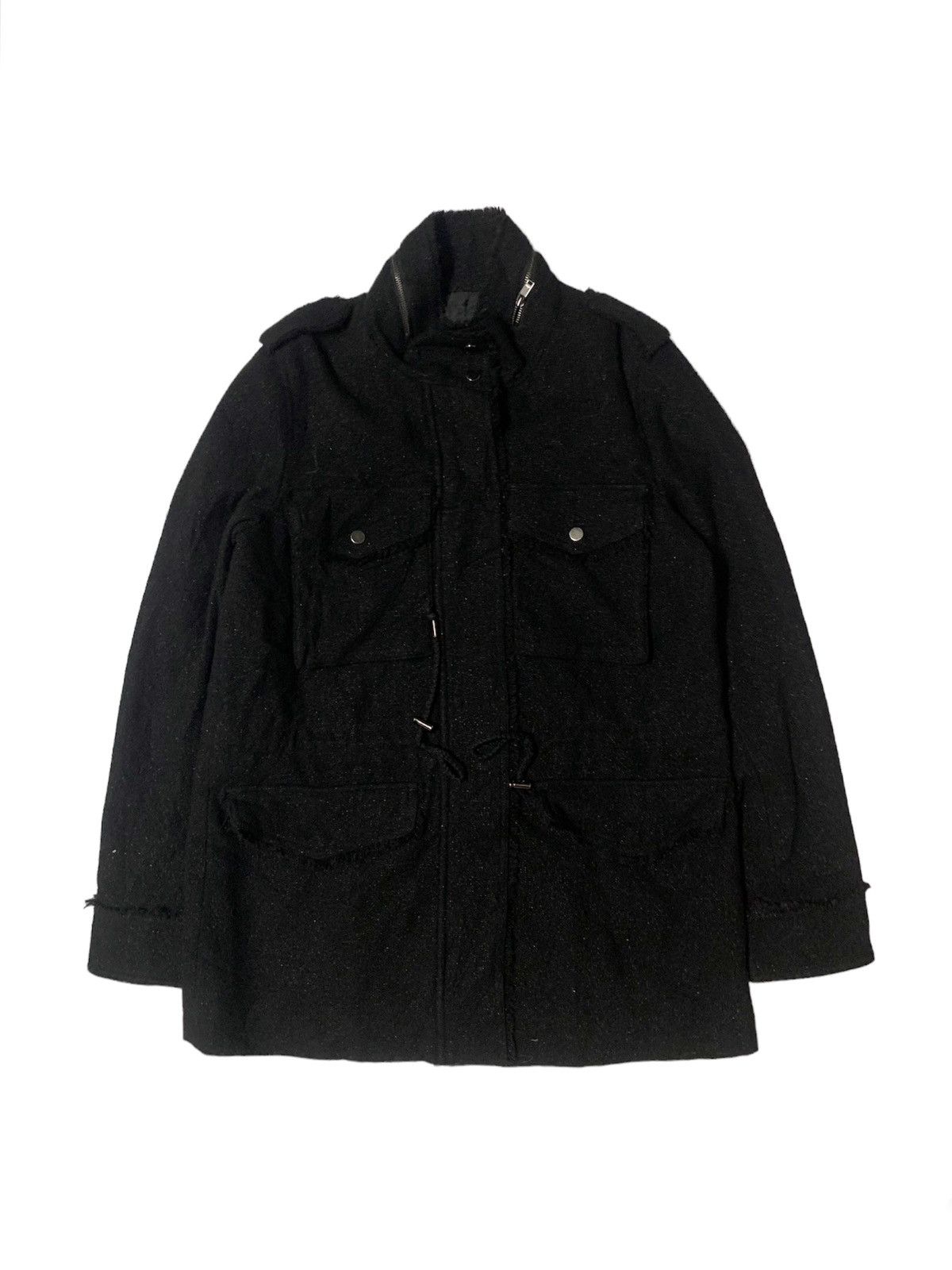 image of Vintage Alto Multy Pocket Wool Jacket in Black, Women's (Size Small)