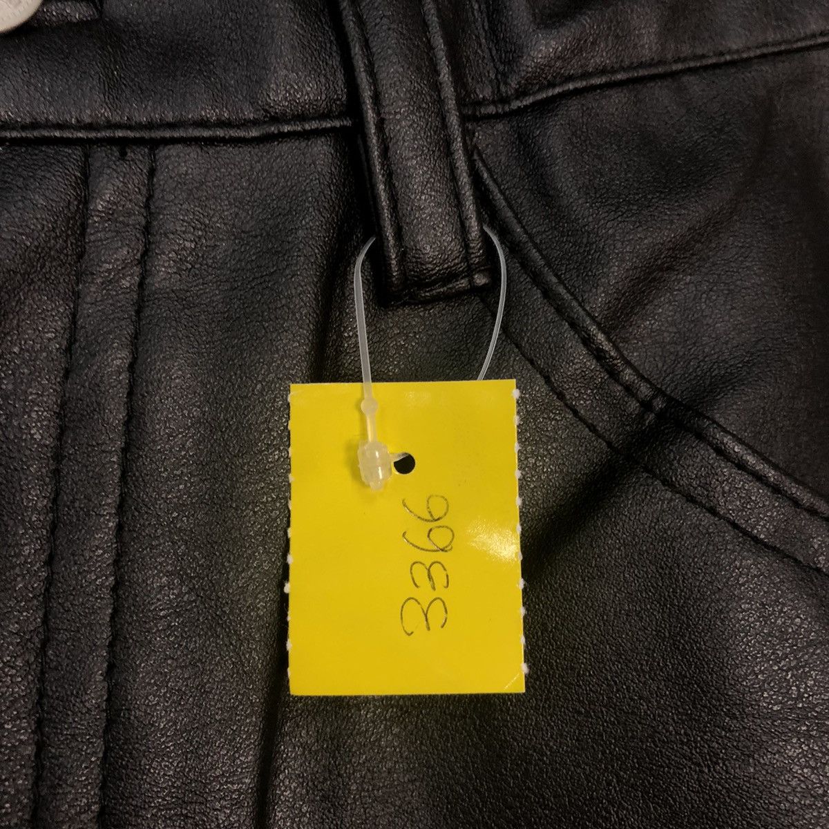 Leather DL Wrangler Black Straight synthetic Leather Pants #3366 Size 26" / US 2 / IT 38 - 5 Thumbnail
