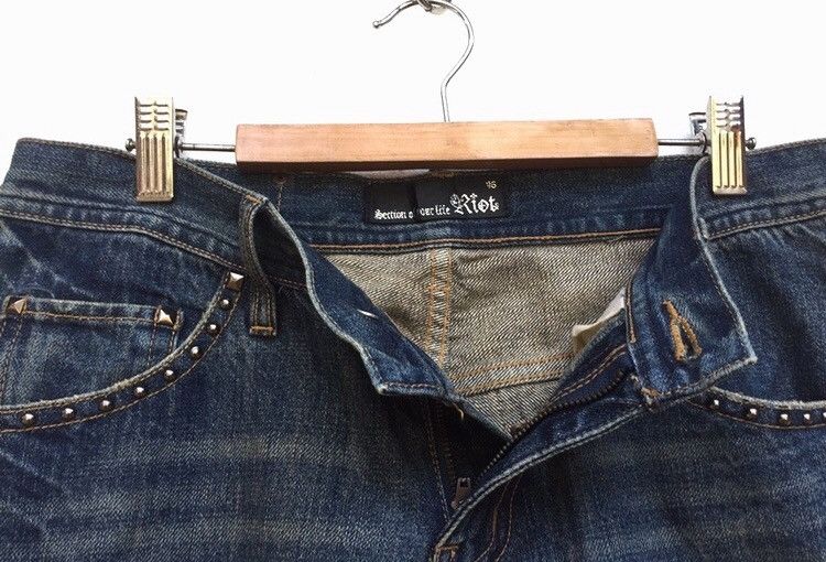 Japanese Brand 🔥Vintage Riot Brand Denim Jeans Size 30" / US 8 / IT 44 - 7 Thumbnail