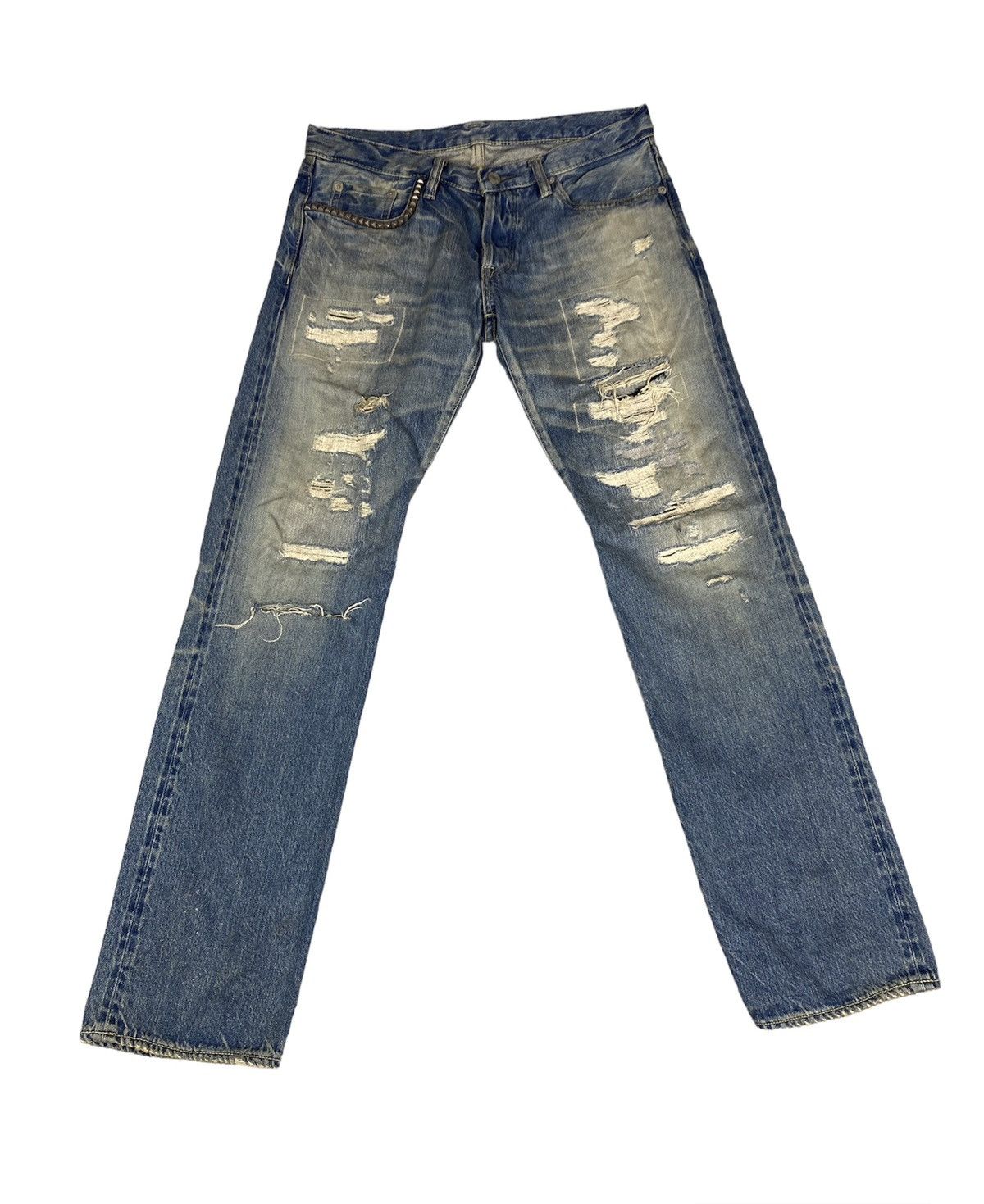 Hysteric Glamour Distressed Denim | Grailed