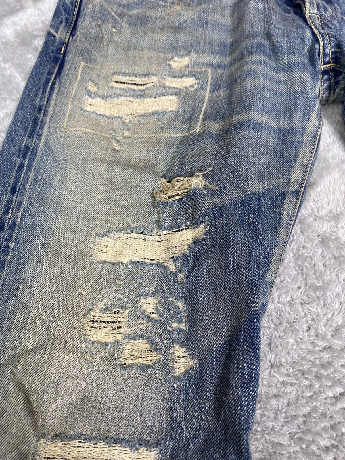 Hysteric Glamour Hysteric Glamour Distressed Denim Jeans. S0296 Size US 31 - 6 Thumbnail