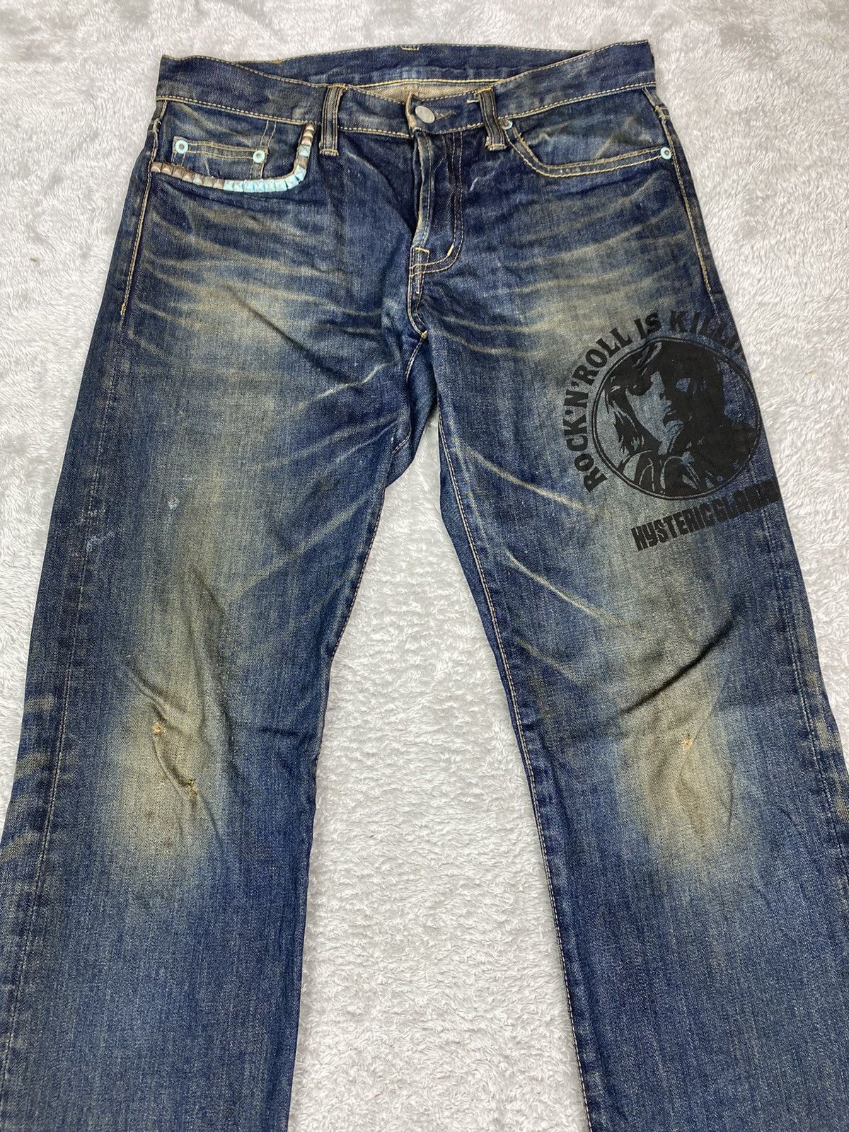 Hysteric Glamour Hysteric Glamour Stud Rock & Roll Jeans. S0297 Size US 30 / EU 46 - 3 Thumbnail