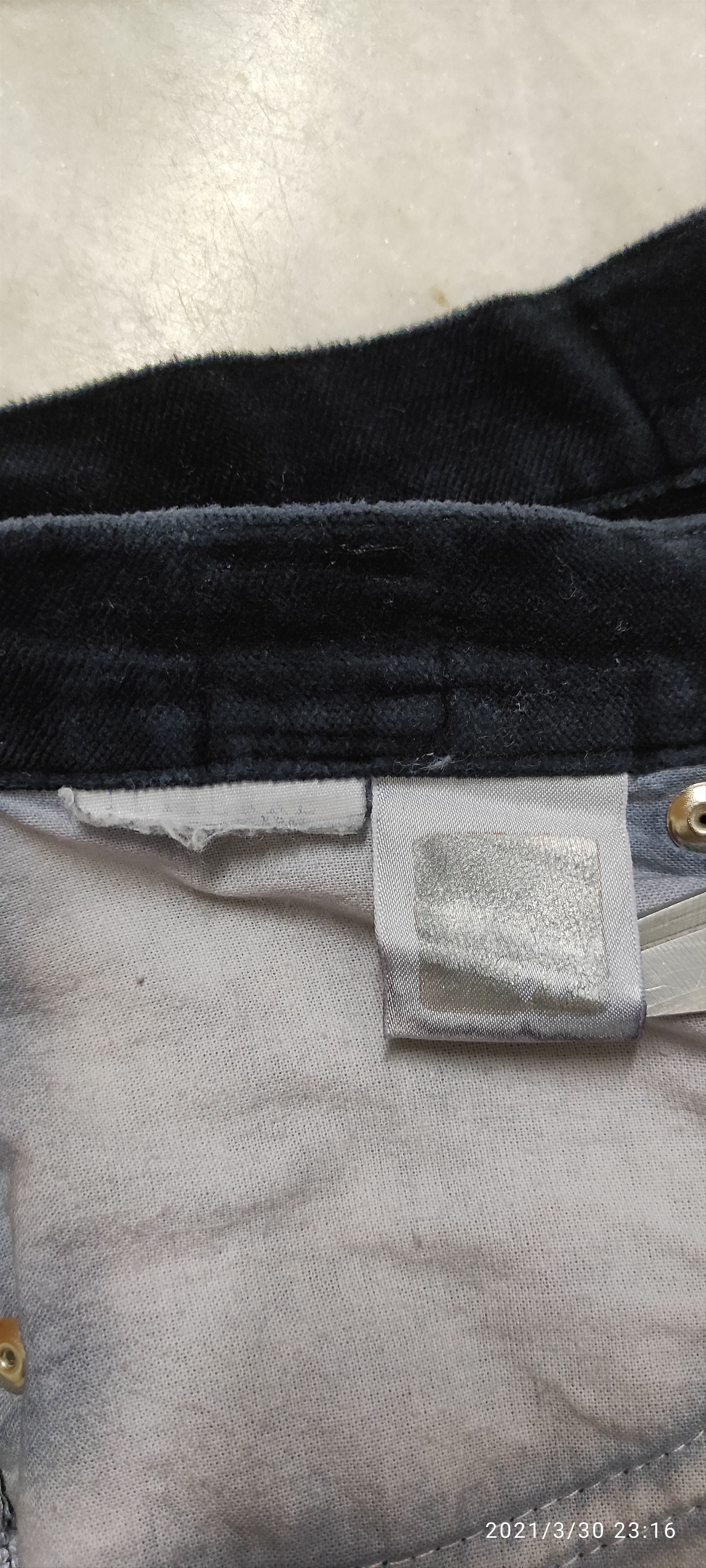Versace Archive VERSACE JEANS COUTURE Velvet denim pants Size 28" / US 6 / IT 42 - 4 Thumbnail