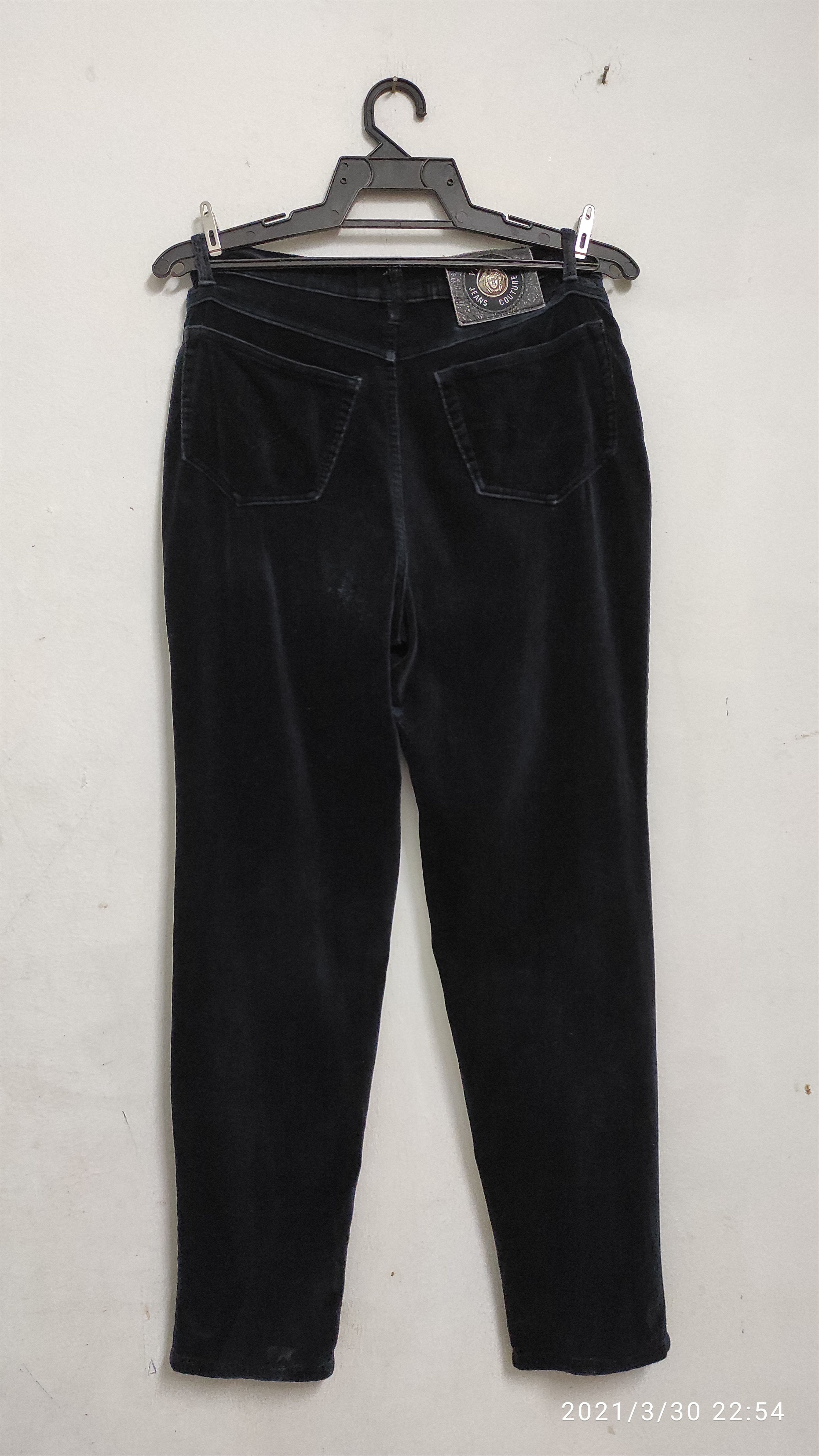 Versace Archive VERSACE JEANS COUTURE Velvet denim pants Size 28" / US 6 / IT 42 - 2 Thumbnail