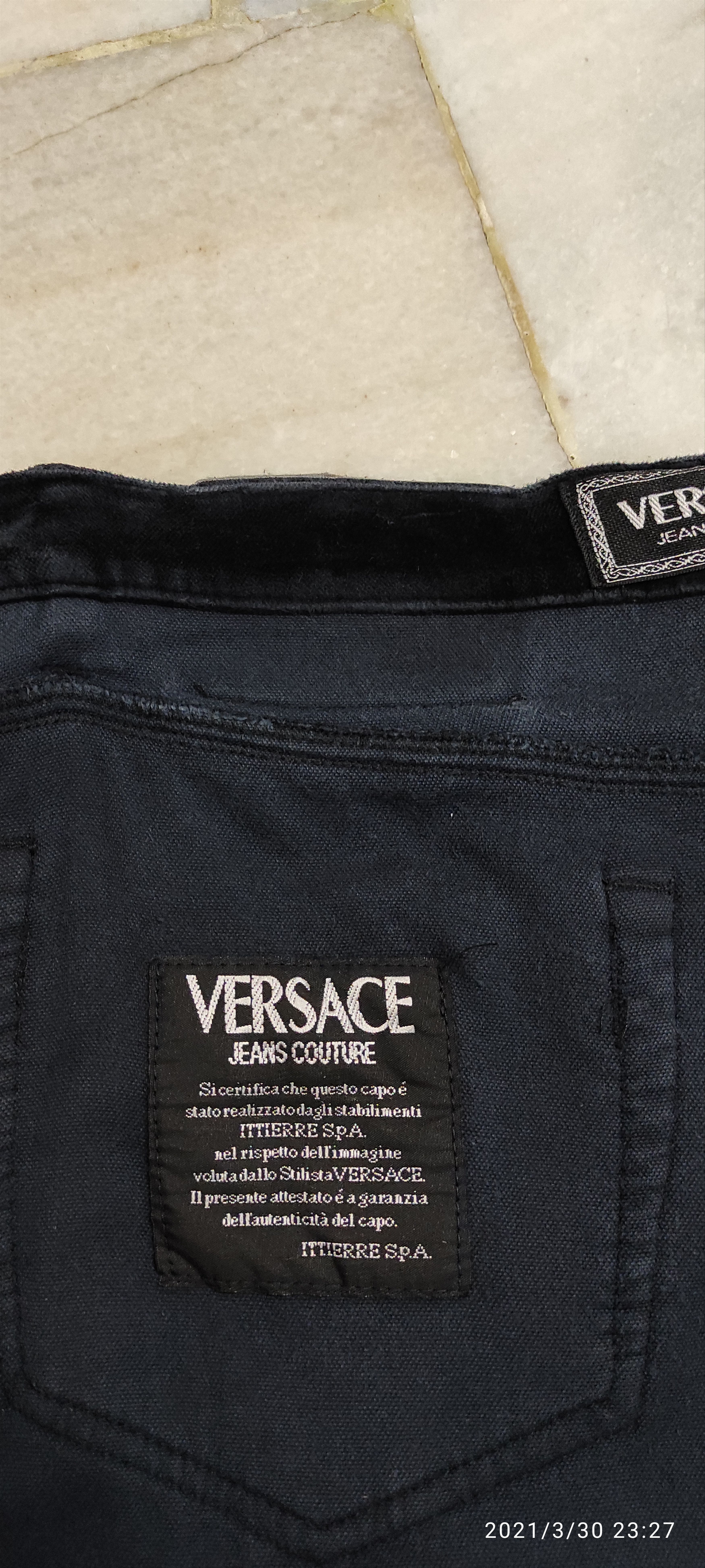 Versace Archive VERSACE JEANS COUTURE Velvet denim pants Size 28" / US 6 / IT 42 - 13 Thumbnail