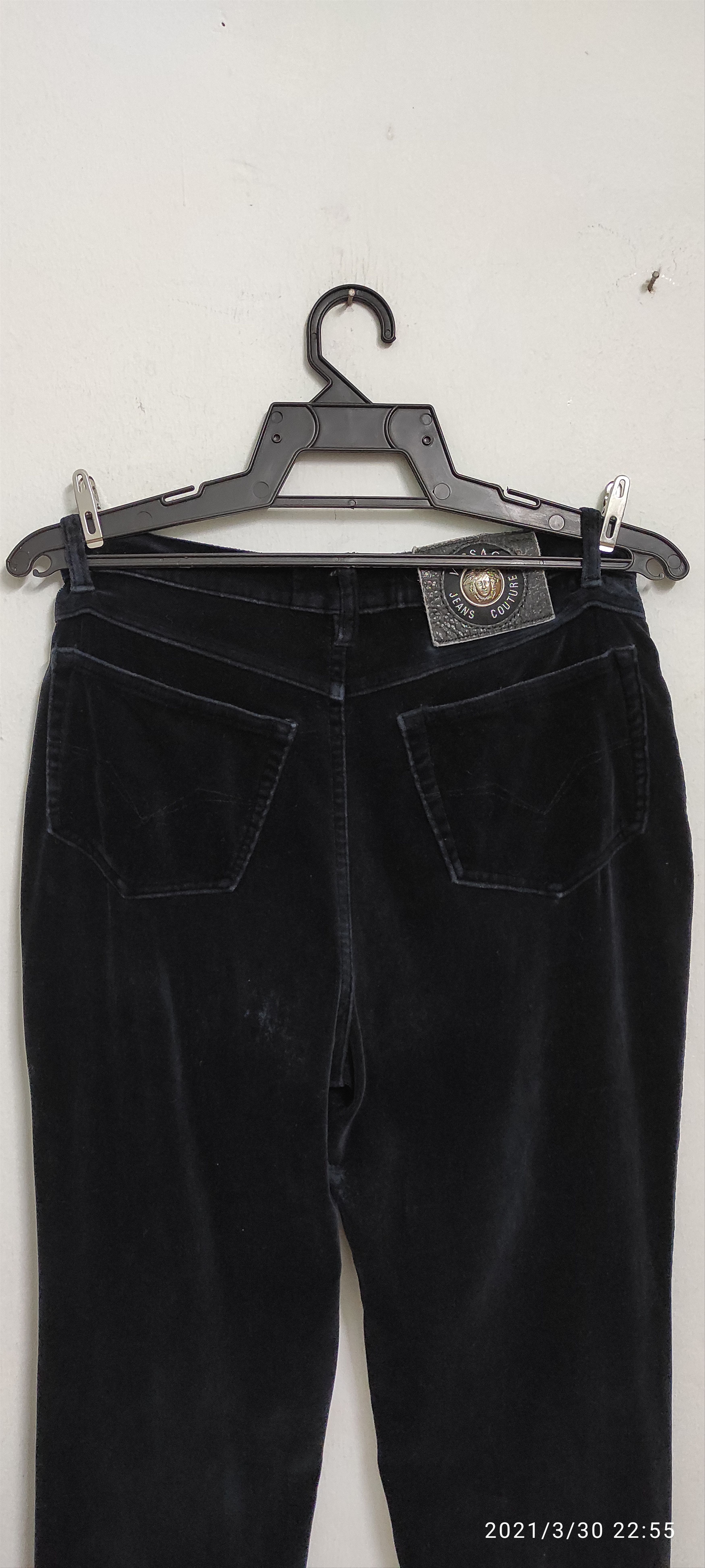 Versace Archive VERSACE JEANS COUTURE Velvet denim pants Size 28" / US 6 / IT 42 - 9 Thumbnail