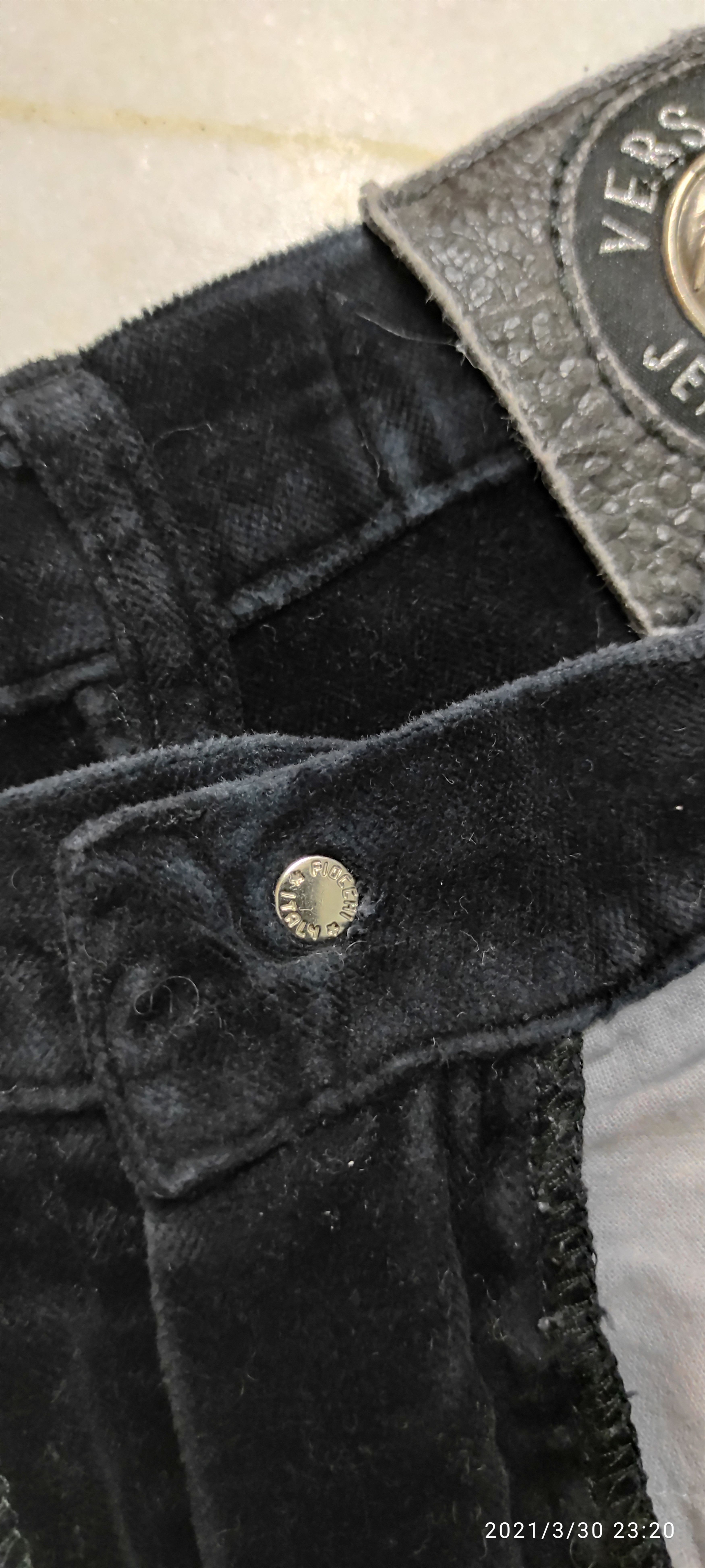 Versace Archive VERSACE JEANS COUTURE Velvet denim pants Size 28" / US 6 / IT 42 - 10 Thumbnail