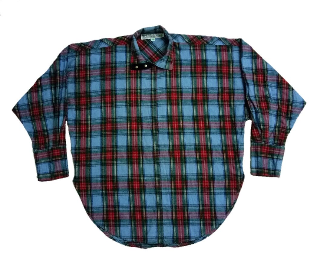 Norma Kamali Vintage Norma Kamali flannel scovill snapper button shirt Size ONE SIZE - 1 Thumbnail