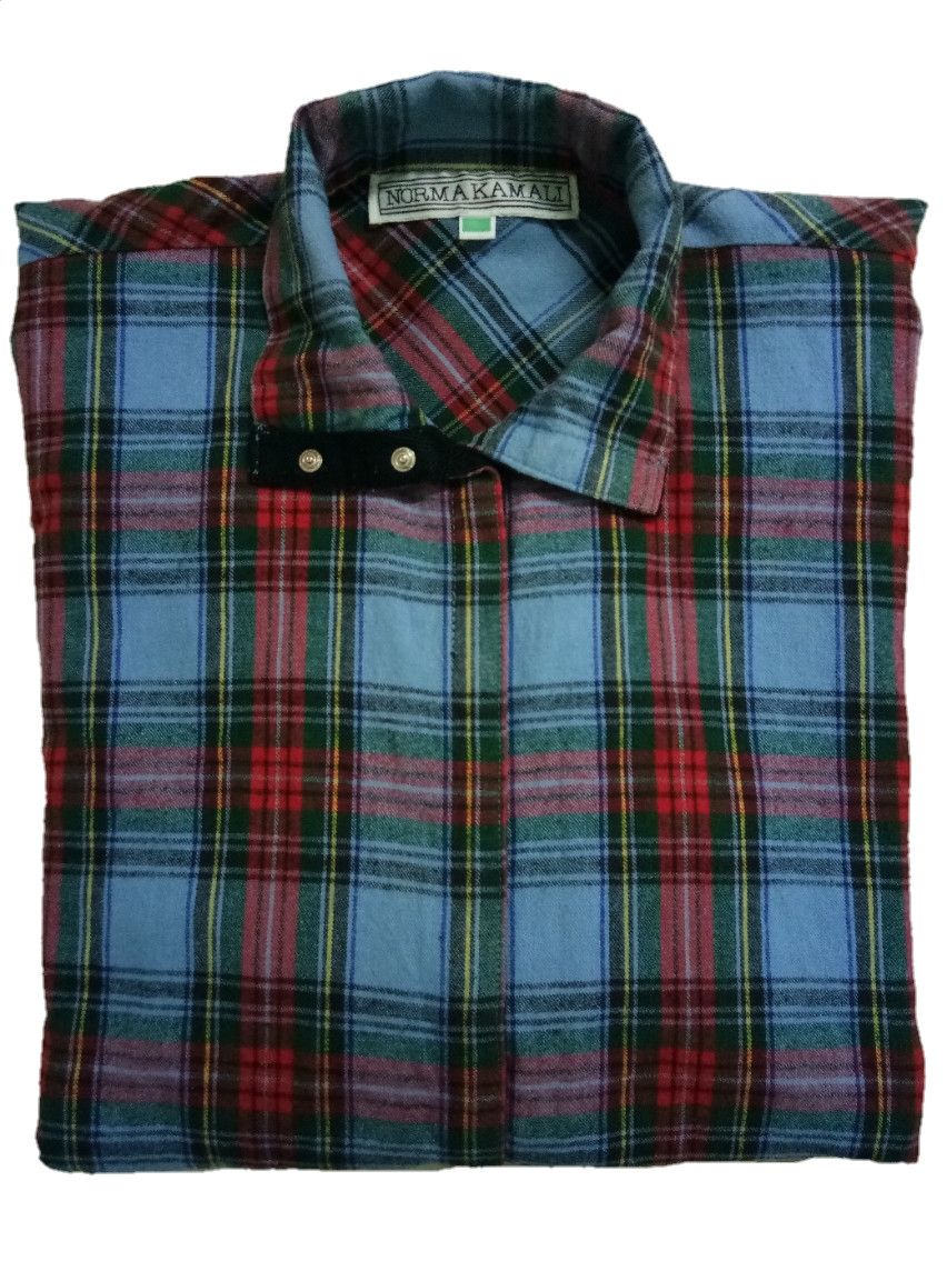Norma Kamali Vintage Norma Kamali flannel scovill snapper button shirt Size ONE SIZE - 10 Thumbnail