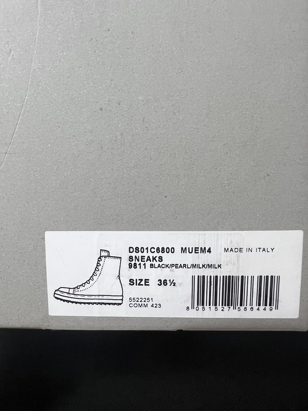 Rick Owens Drkshdw Rick owens drkshdw hexagram ramones high top sneakers sz36.5 Size US 6.5 / IT 36.5 - 12 Thumbnail