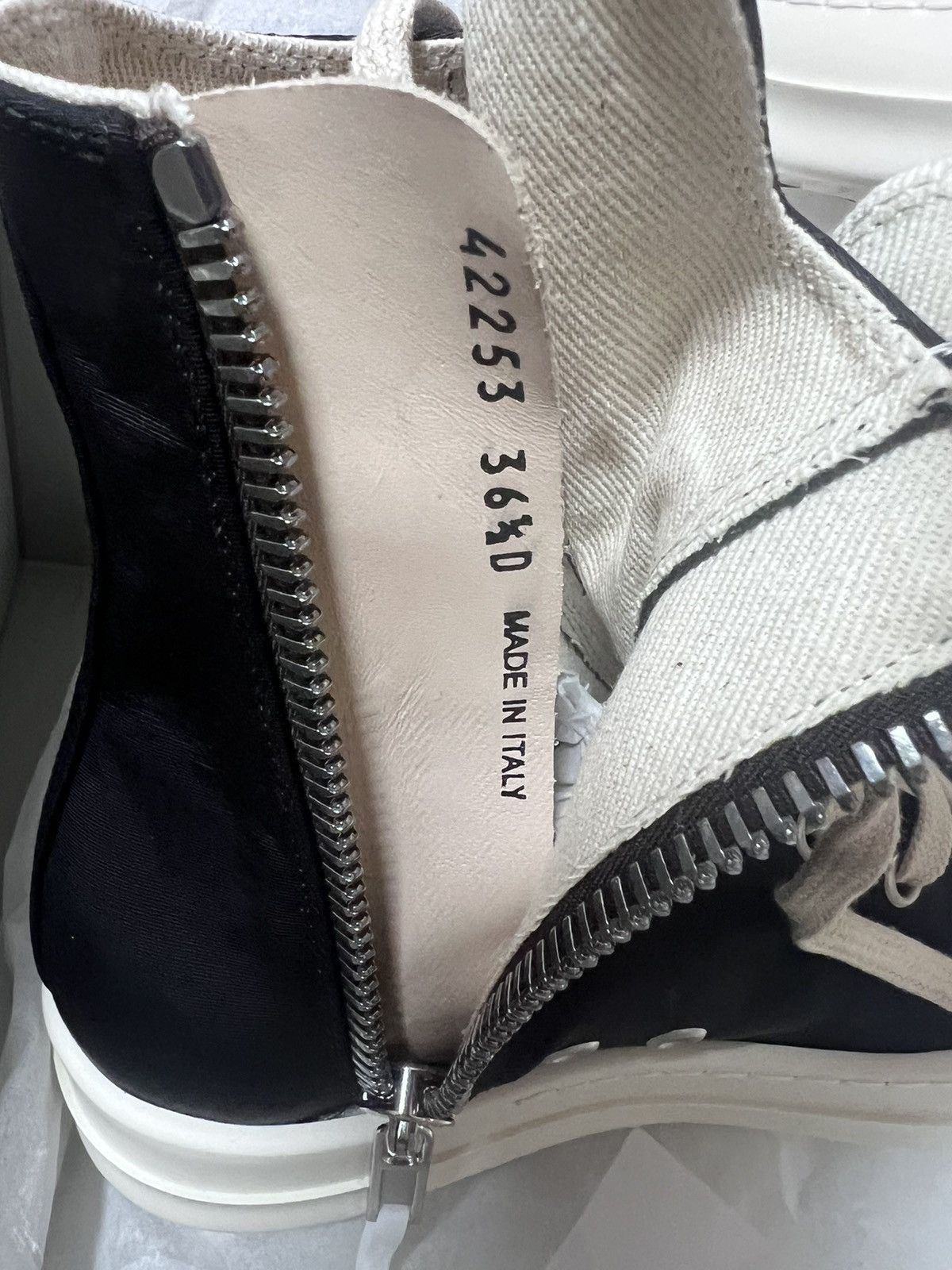 Rick Owens Drkshdw Rick owens drkshdw hexagram ramones high top sneakers sz36.5 Size US 6.5 / IT 36.5 - 10 Thumbnail