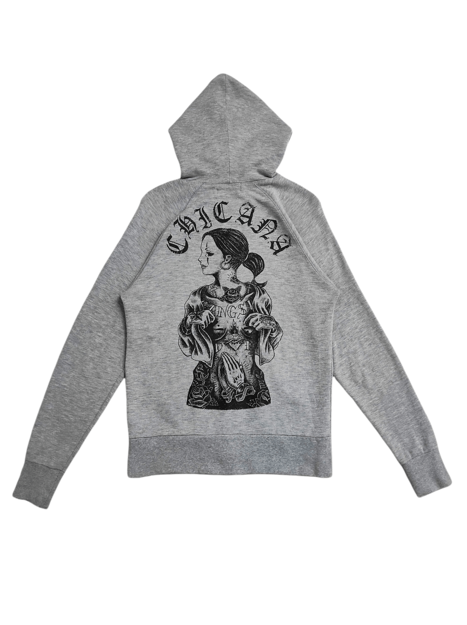 Japanese Brand Gangsterville CHICANA Raglan sweat Universal zipper hoodie Size US L / EU 52-54 / 3 - 1 Thumbnail