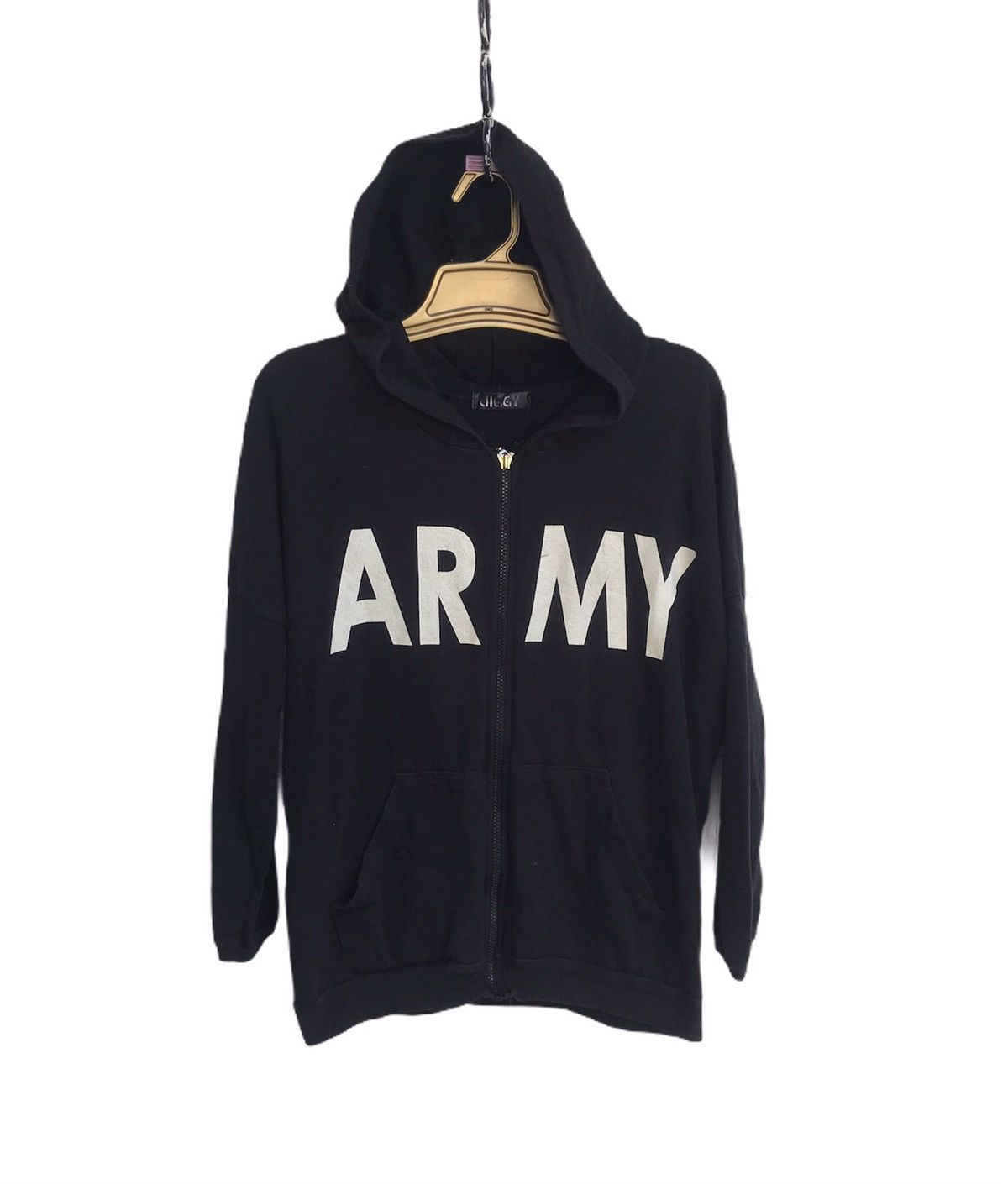 🔥Jiggy Army Logo Zipper Sweatshirts With Hoodies