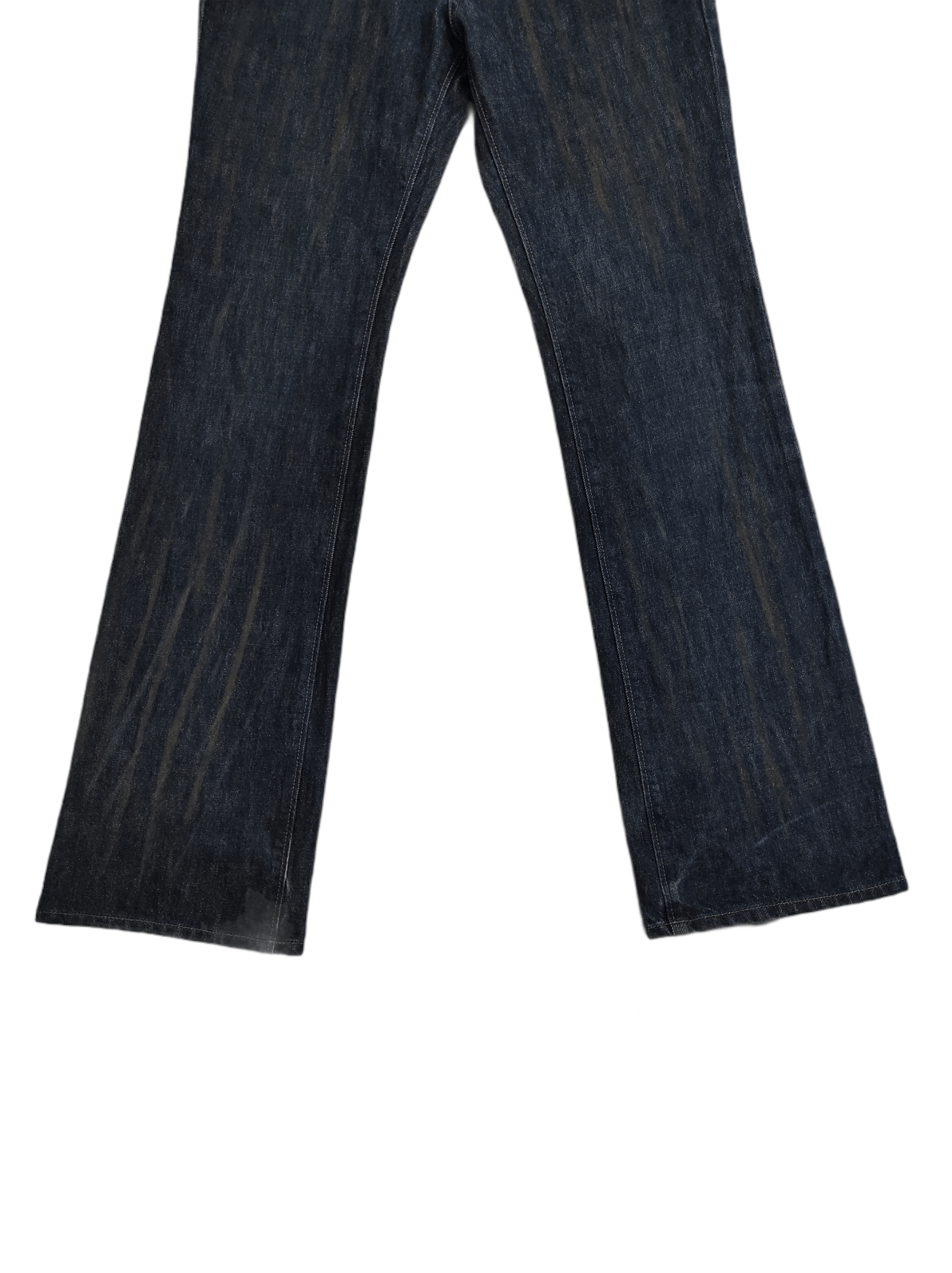 Japanese Brand 291295 HOMME ROUGH RIDERS painter flare jeans Size US 31 - 8 Thumbnail