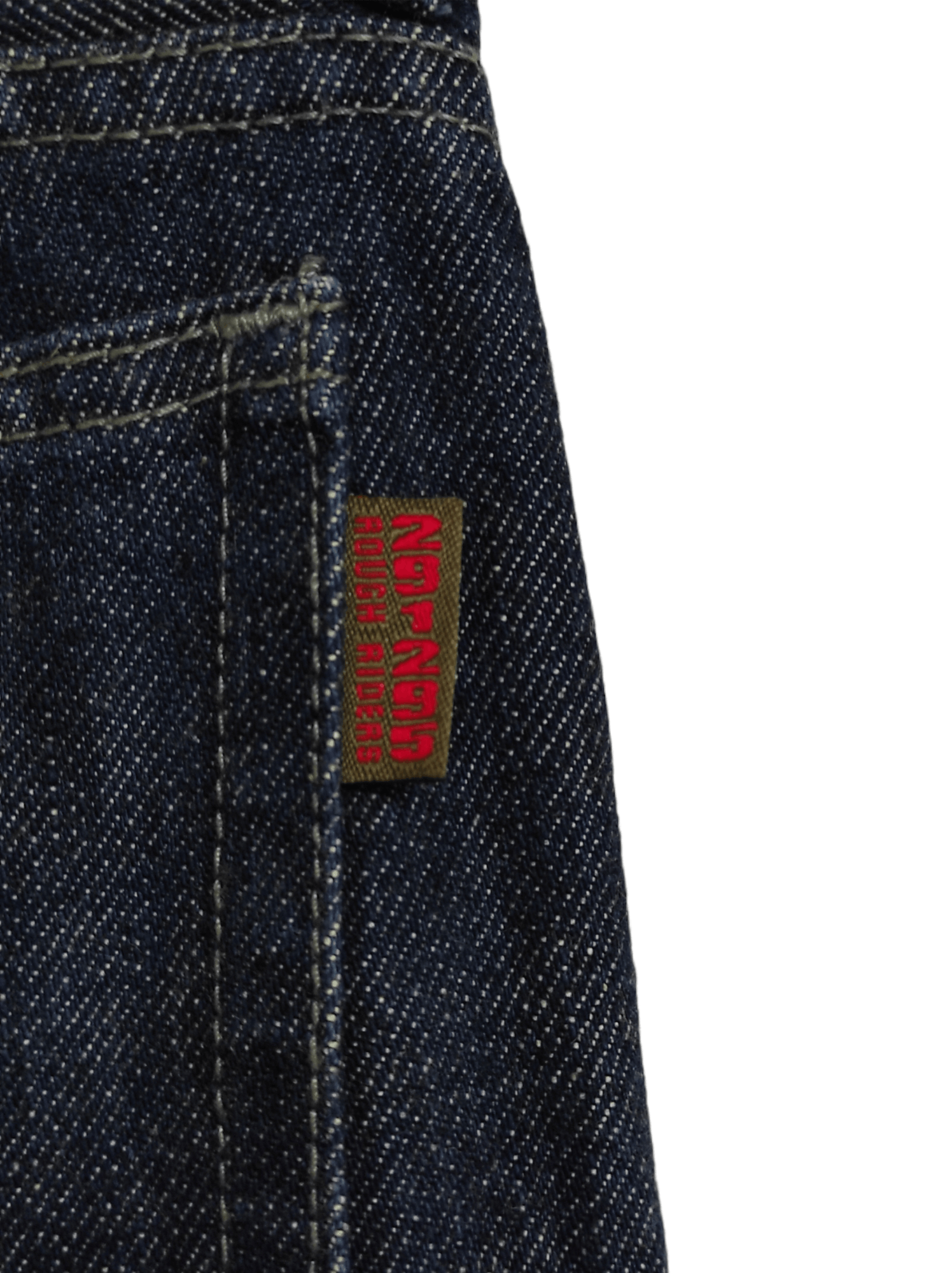Japanese Brand 291295 HOMME ROUGH RIDERS painter flare jeans Size US 31 - 13 Thumbnail