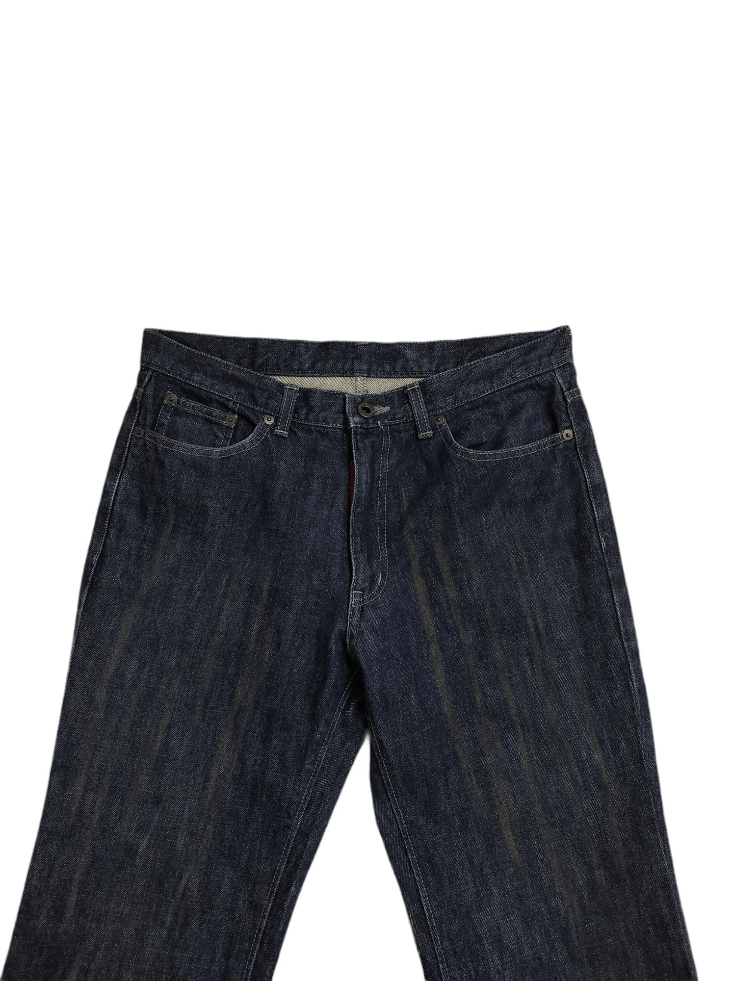 Japanese Brand 291295 HOMME ROUGH RIDERS painter flare jeans Size US 31 - 7 Thumbnail