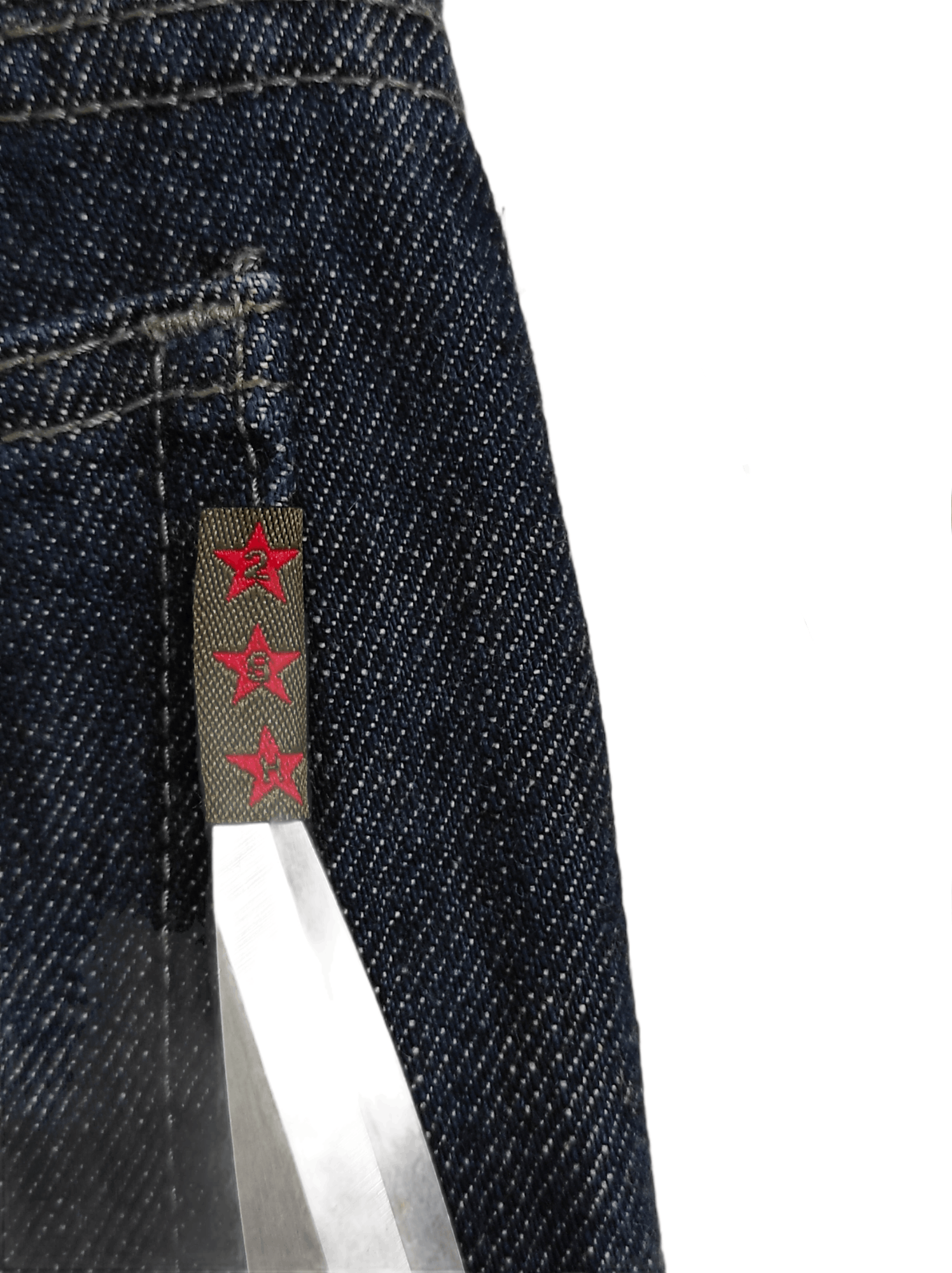 Japanese Brand 291295 HOMME ROUGH RIDERS painter flare jeans Size US 31 - 14 Thumbnail