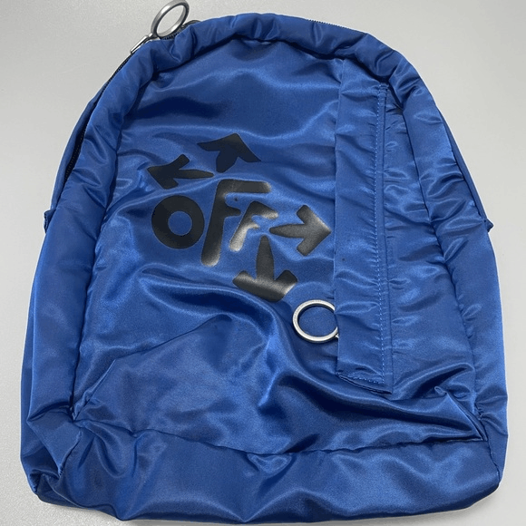 image of Off White Off-White Mini Logo Backpack Blue, Men's