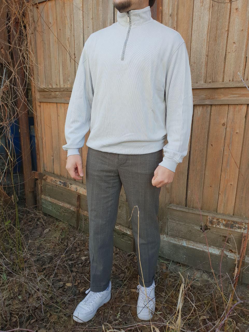 Yves Saint Laurent Rare YSL YVES SAINT LAURENT Half Zip Modal Sweater Size US L / EU 52-54 / 3 - 13 Thumbnail