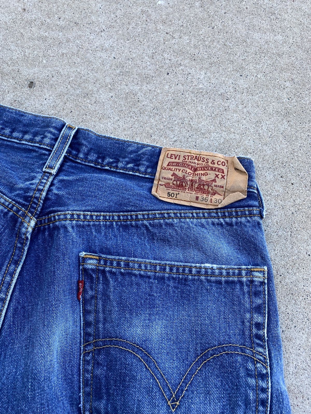 Levi's × Levi's Vintage Clothing × Vintage Vintage Levi’s 501 Jean shorts Jorts Size US 36 / EU 52 - 5 Thumbnail