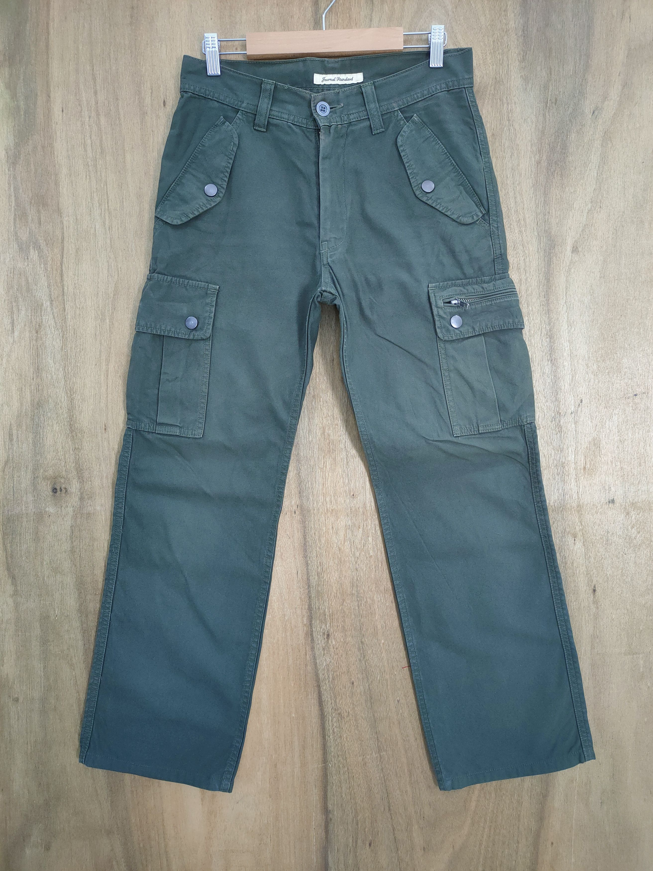 Japanese Brand VINTAGE JOURNAL GREEN CARGO PANTS Size US 30 / EU 46 - 1 Thumbnail