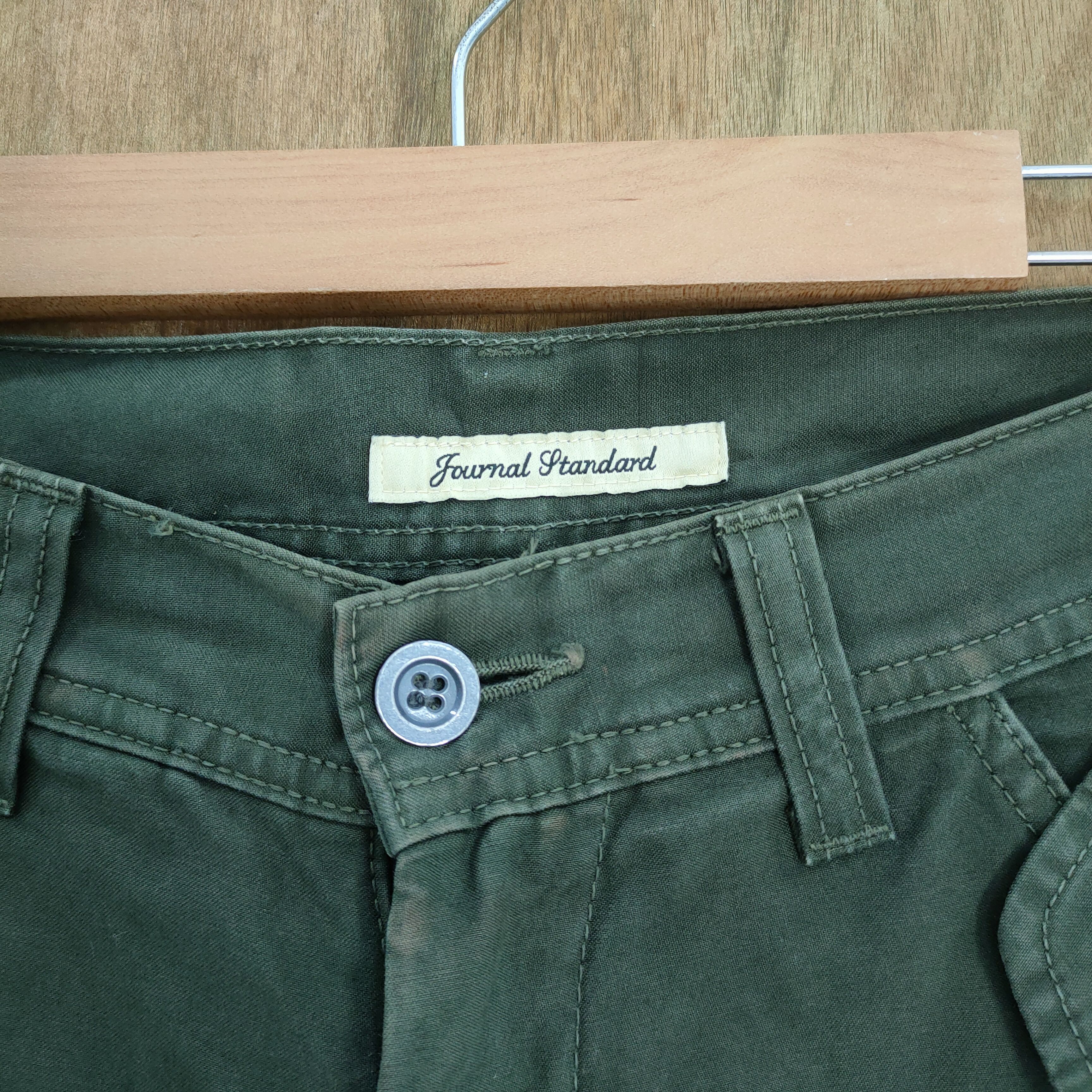 Japanese Brand VINTAGE JOURNAL GREEN CARGO PANTS Size US 30 / EU 46 - 6 Thumbnail