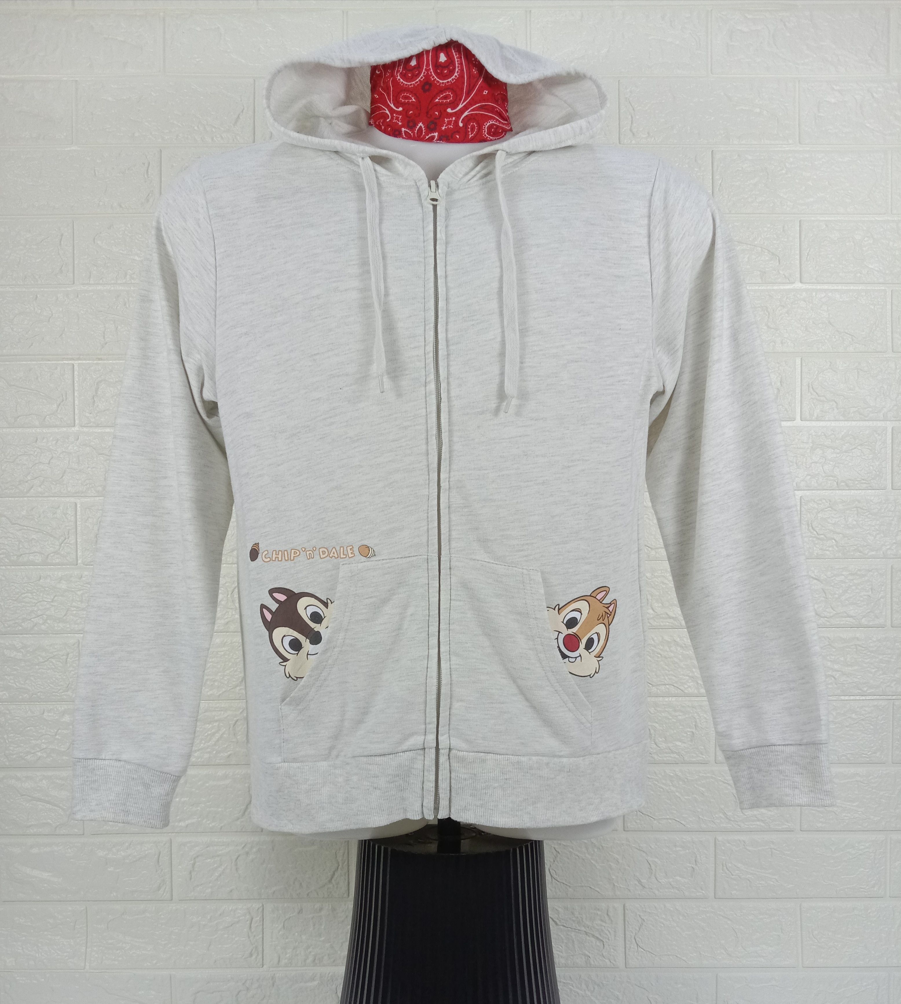 image of Cartoon Network x Disney Vintage Disney Chip & Dale Hoodie Sweatshirt, Men's (Size Medium)