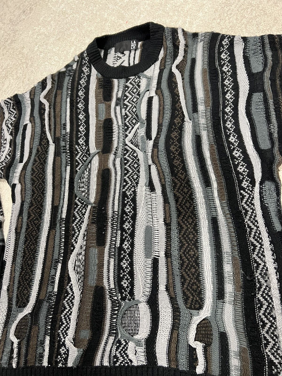 Coogi × Japanese Brand Lakole coogi inspire knit sweatshirt Size US M / EU 48-50 / 2 - 2 Thumbnail